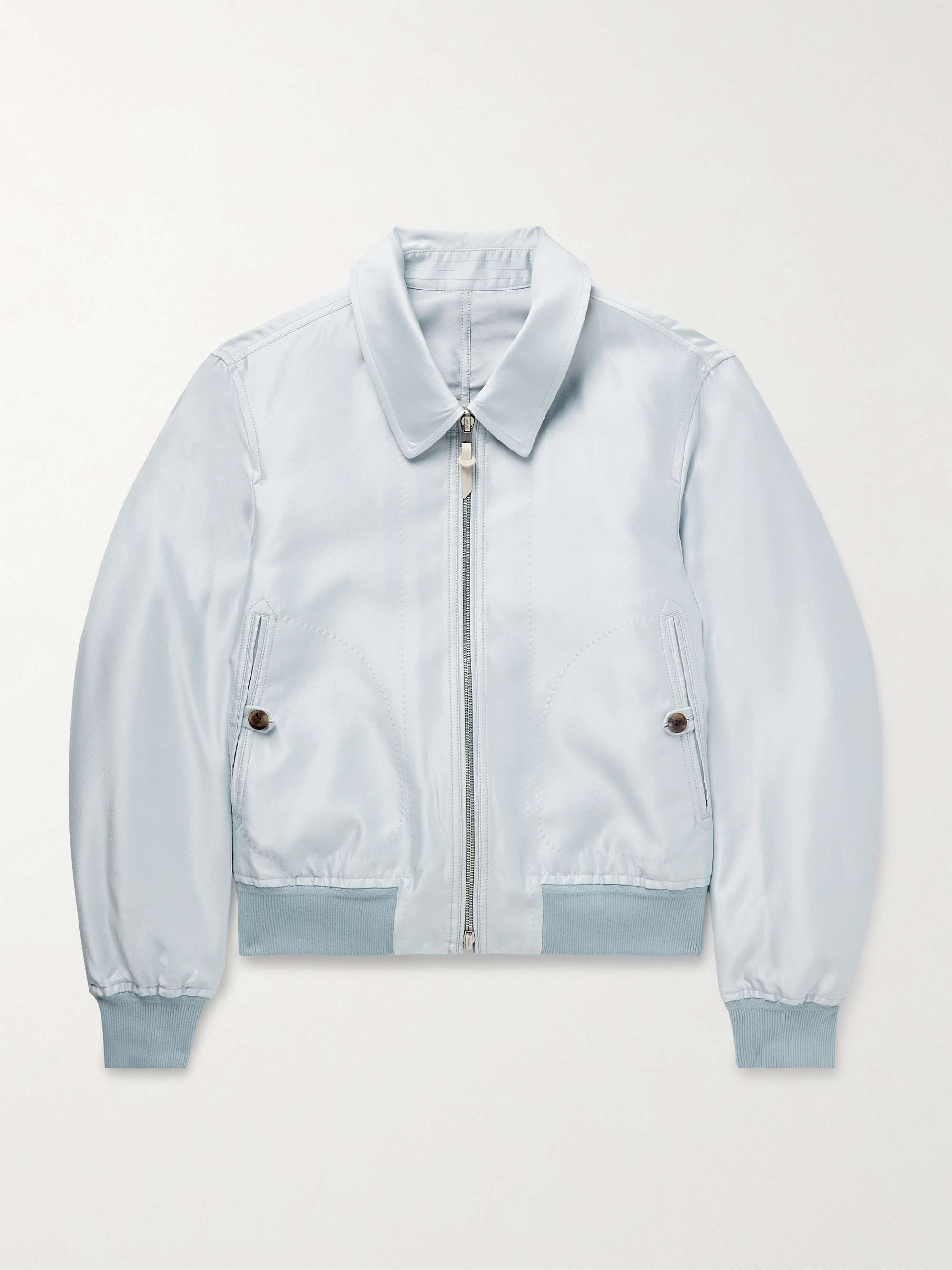 Reversible Mikado and Crepe Bomber Jacket view
