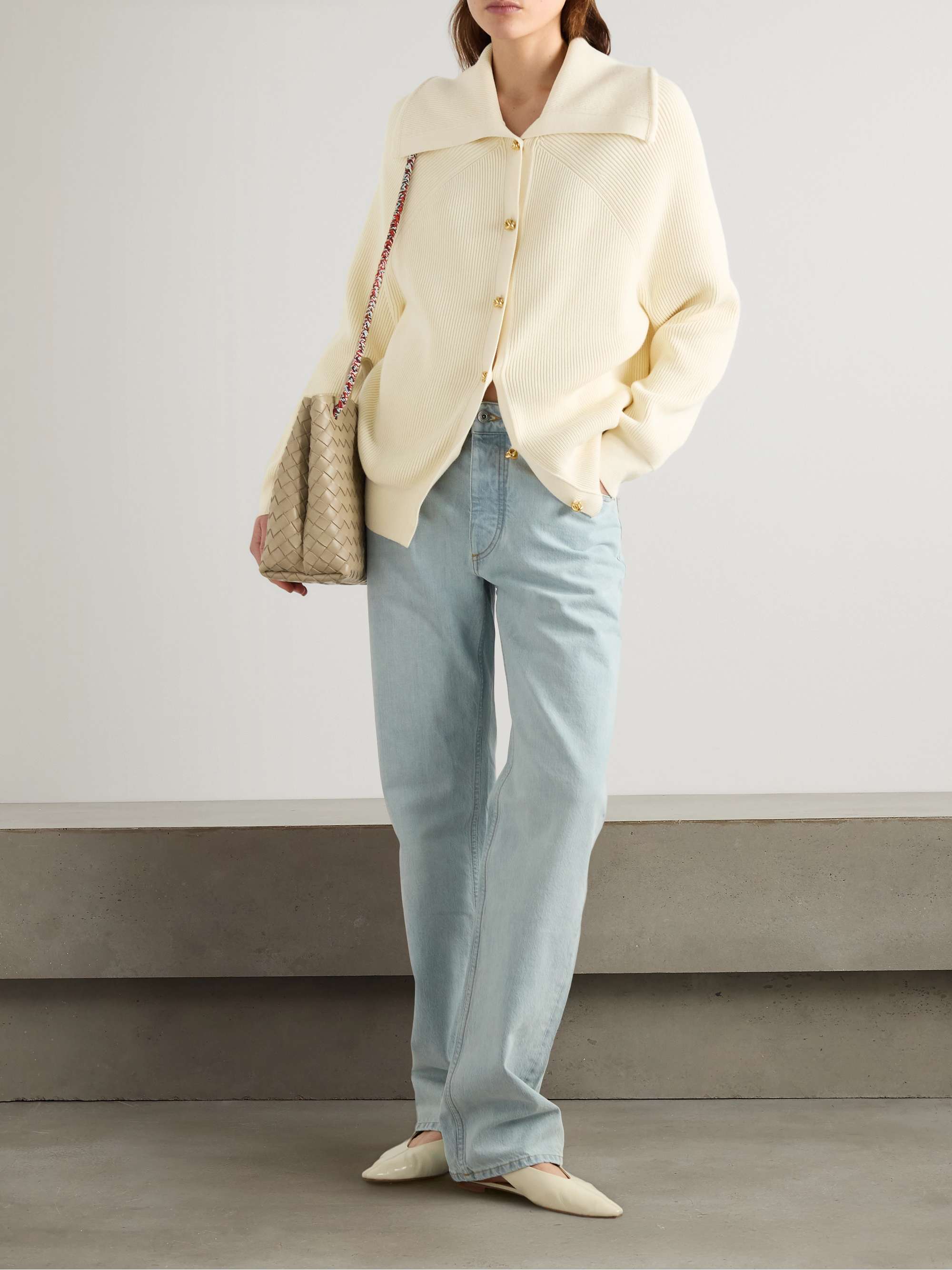 Ribbed cotton cardigan view