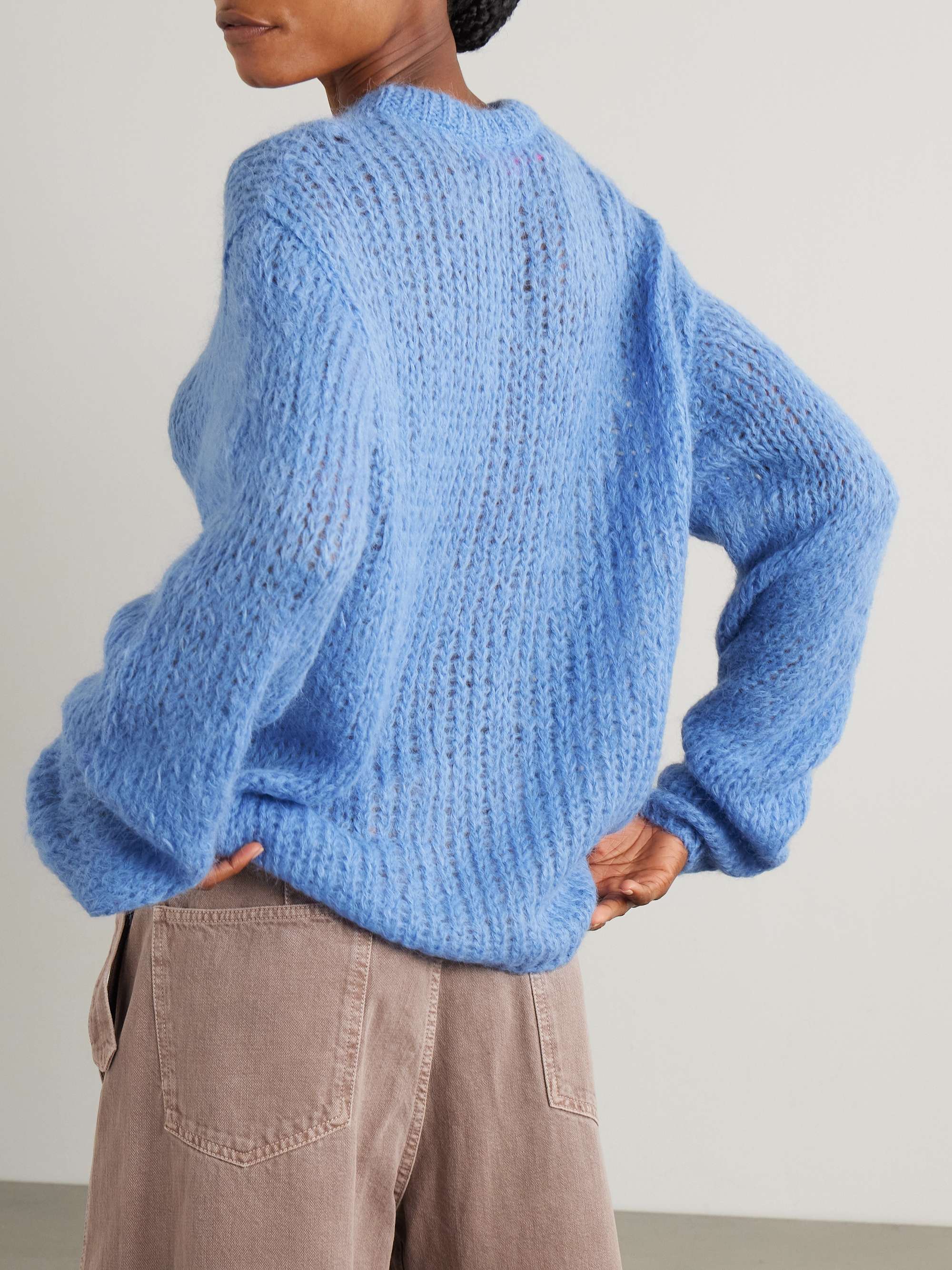 Thistle brushed alpaca-blend sweater view