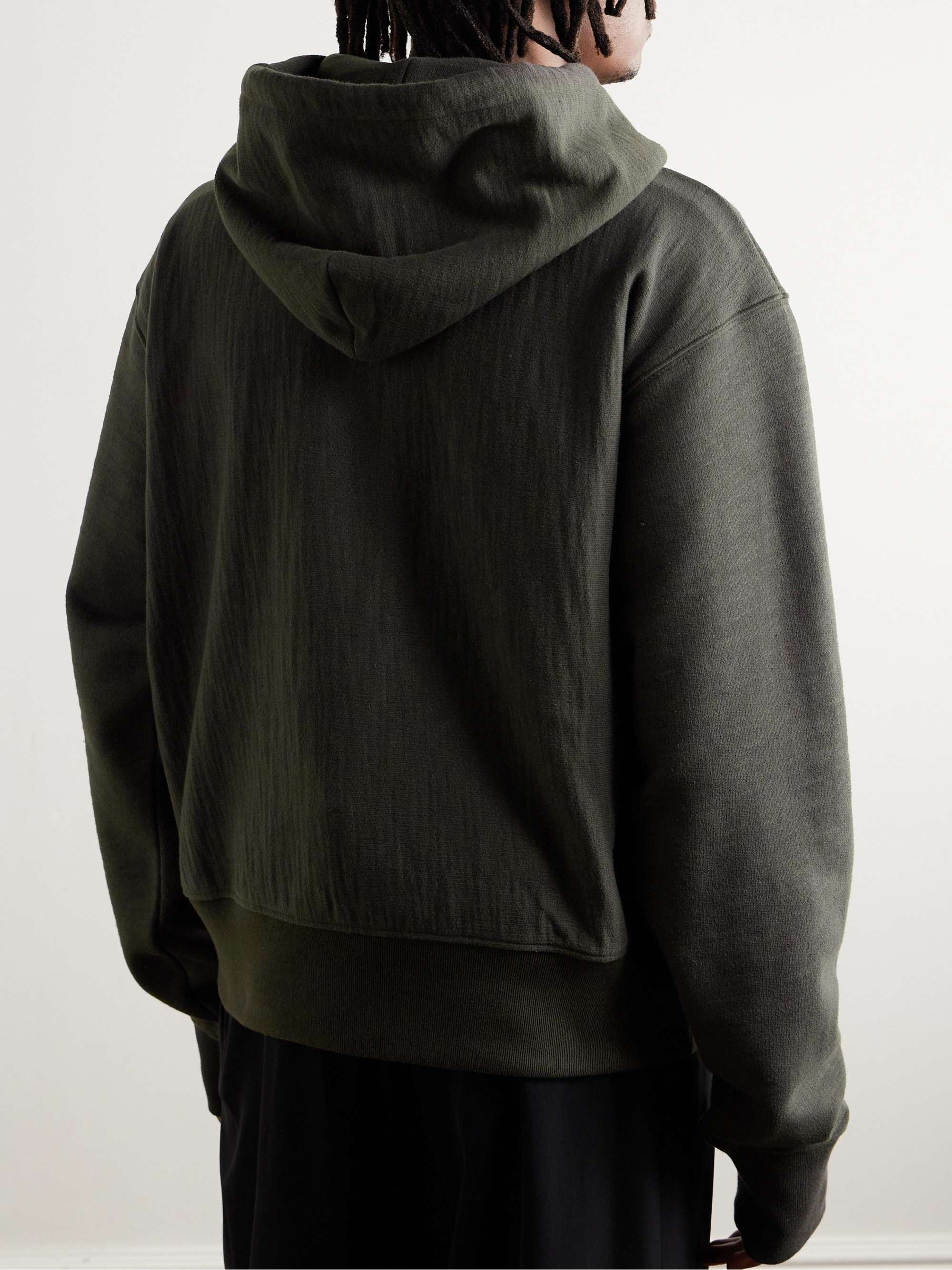 Naoki Cotton-Jersey Hoodie view