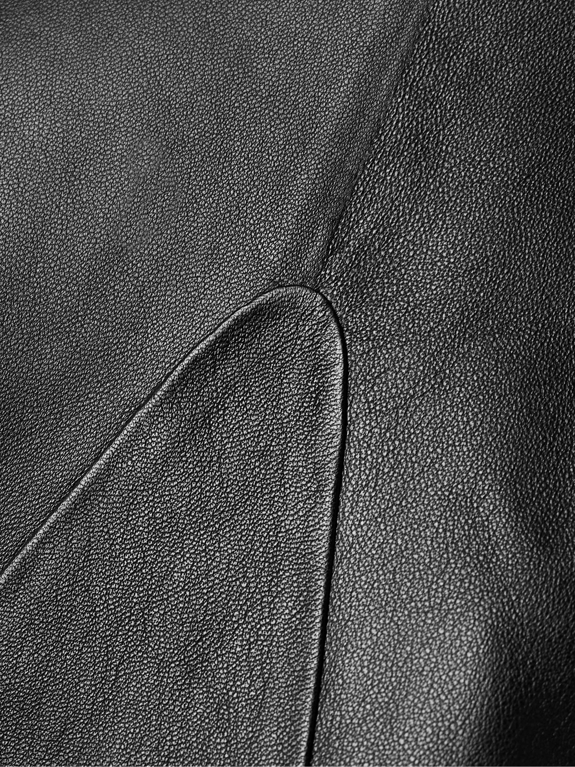 Selina leather midi skirt view