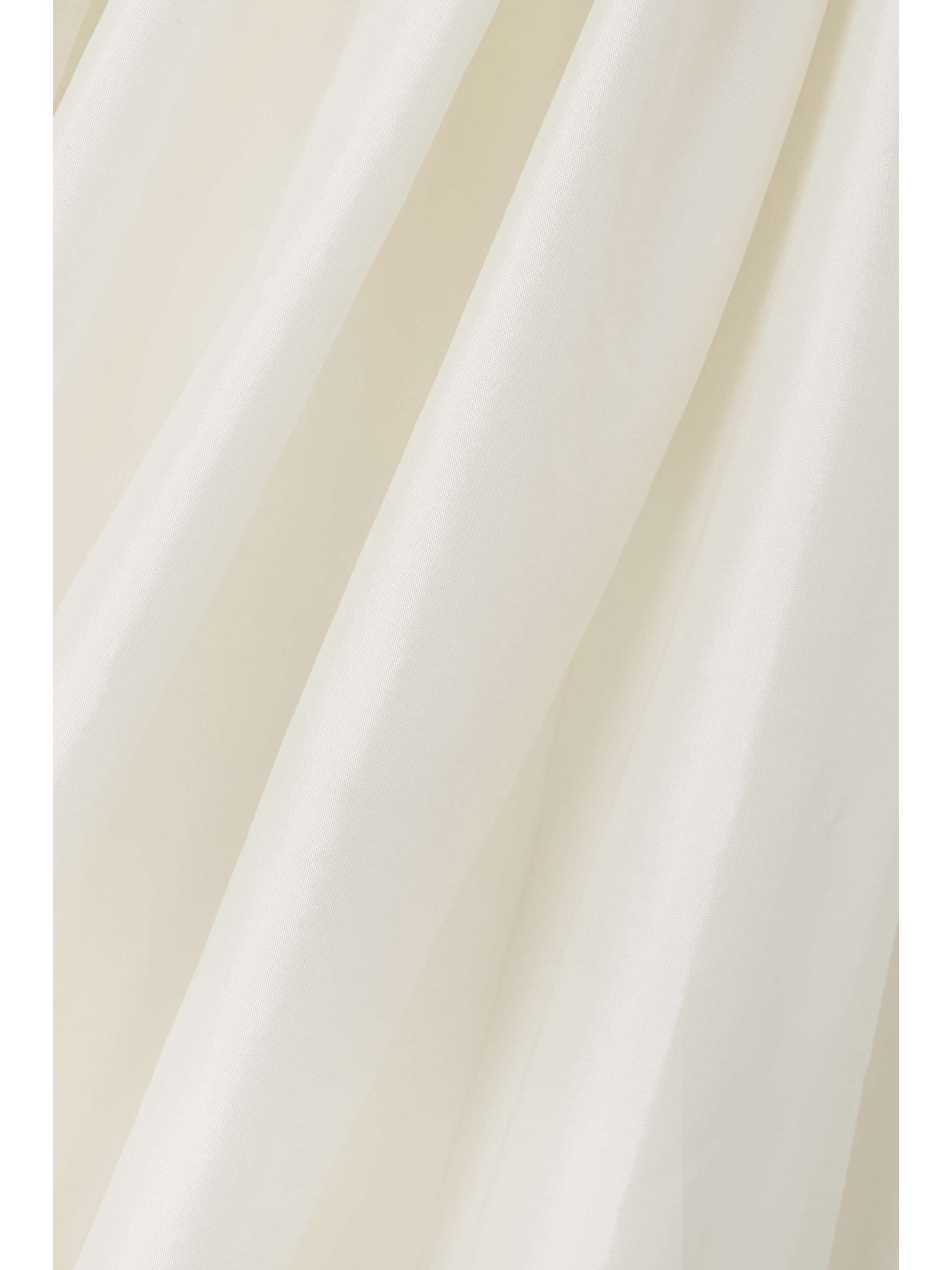 Pleated taffeta gown view