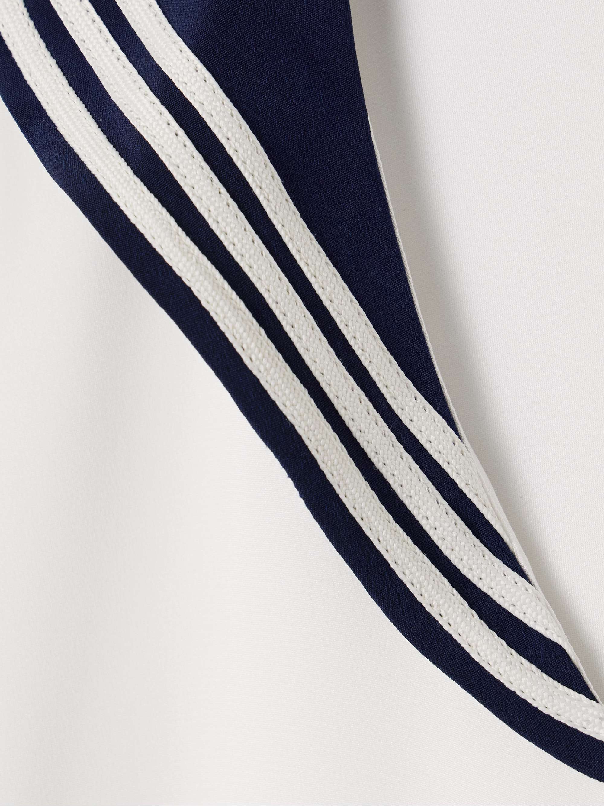 Cricket canvas-trimmed silk-crepe maxi dress view
