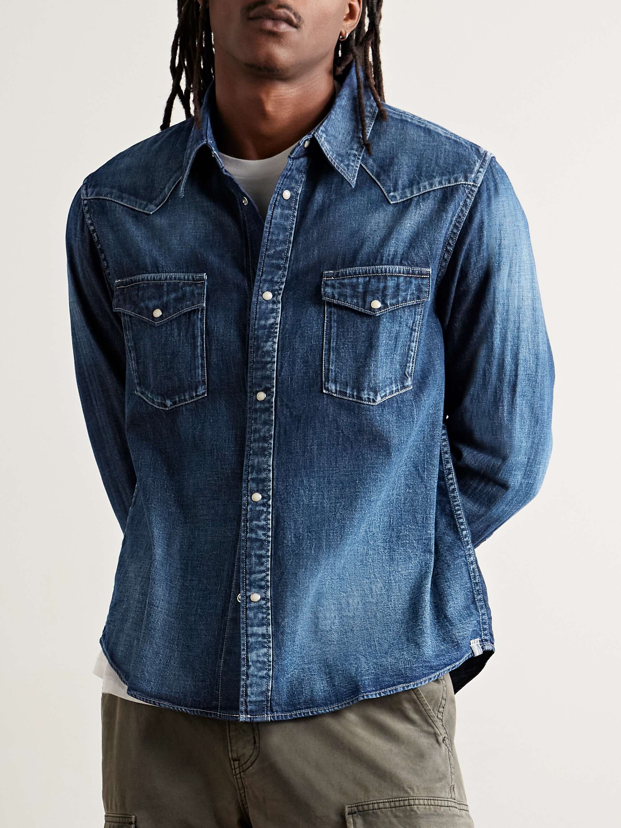 Social Sculpture Denim Western Shirt view