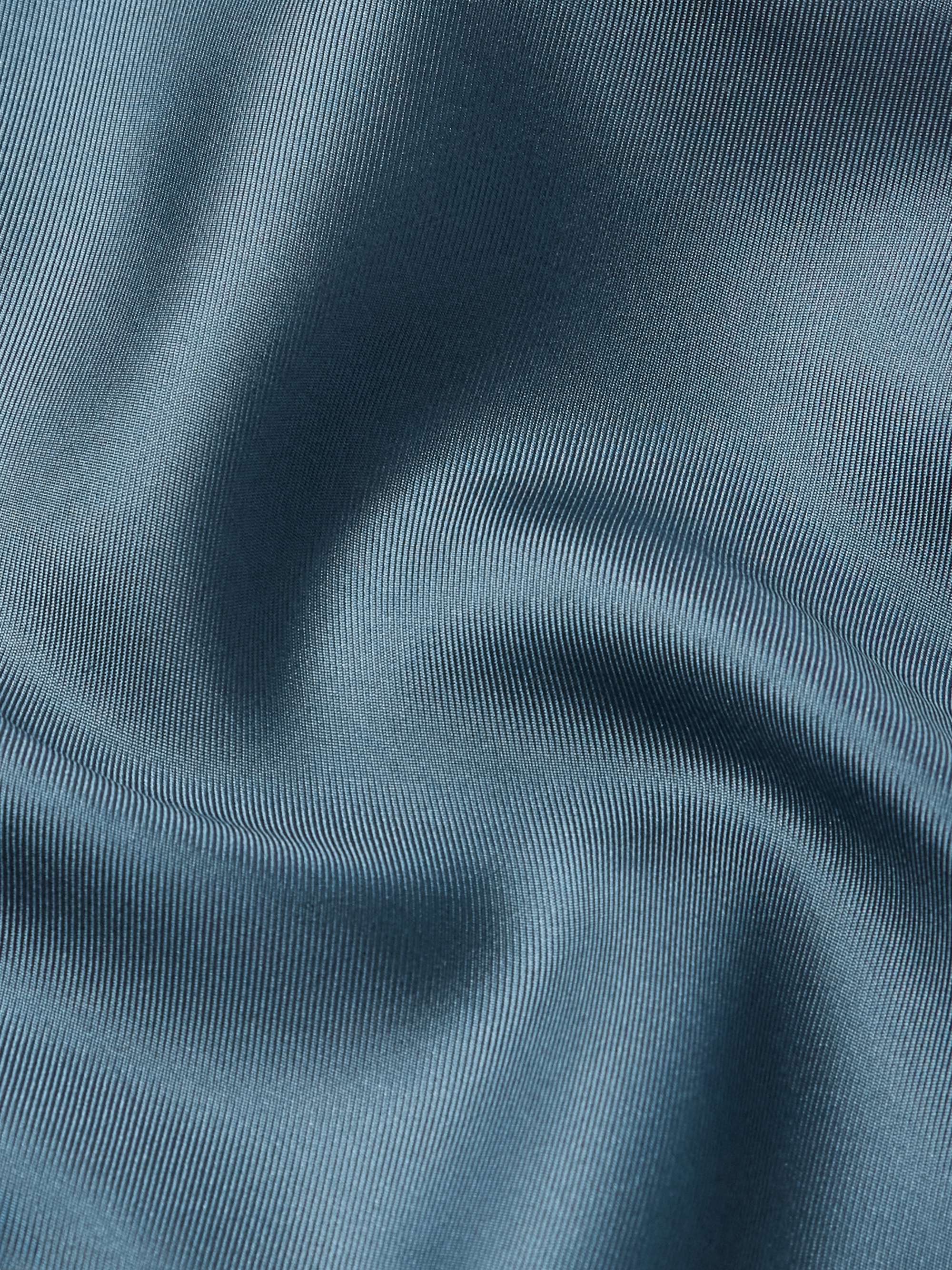 Slim-Fit Washed Silk-Twill Shirt view
