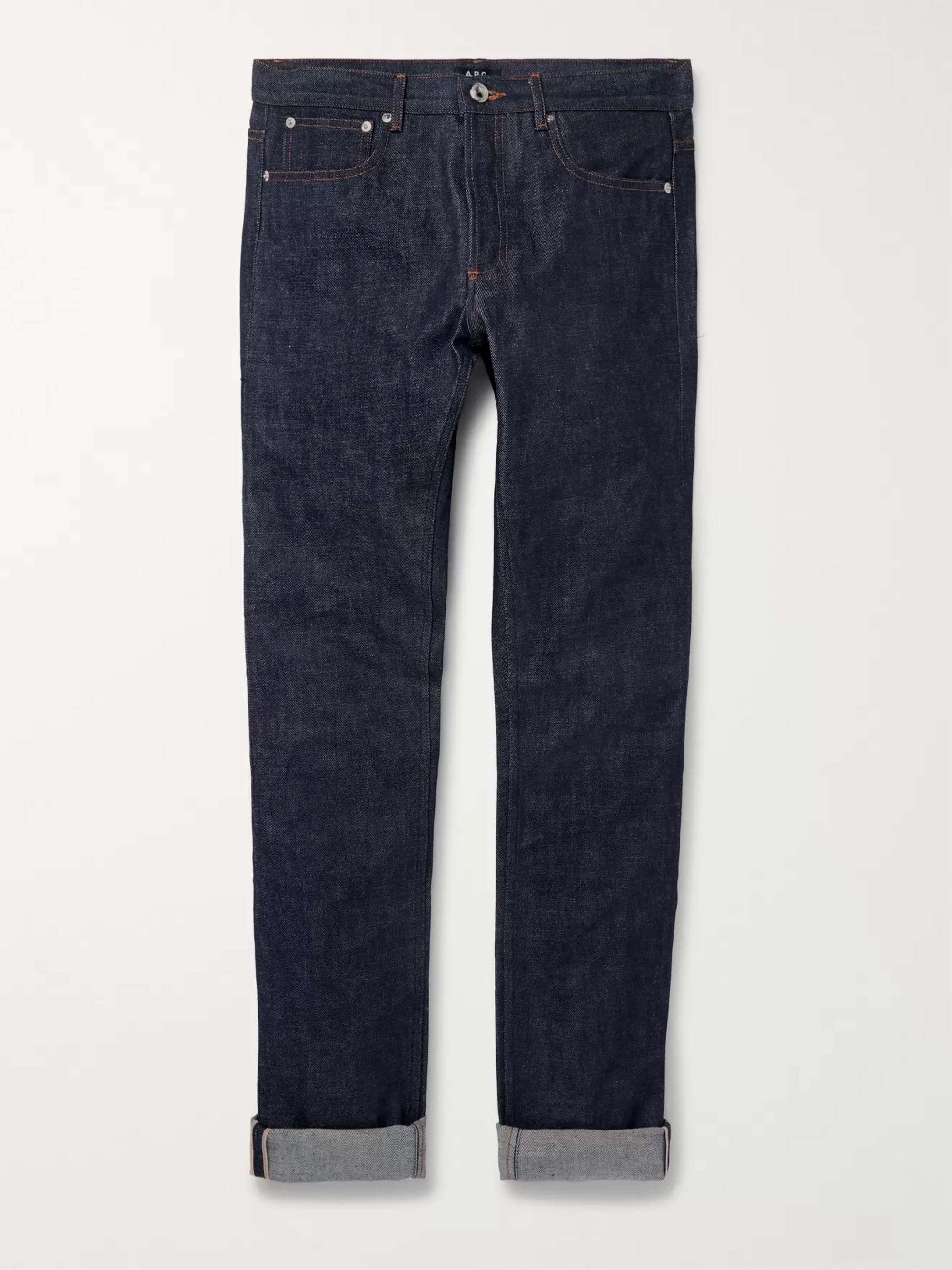 Petit Standard Slim-Fit Dry Selvedge Denim Jeans view