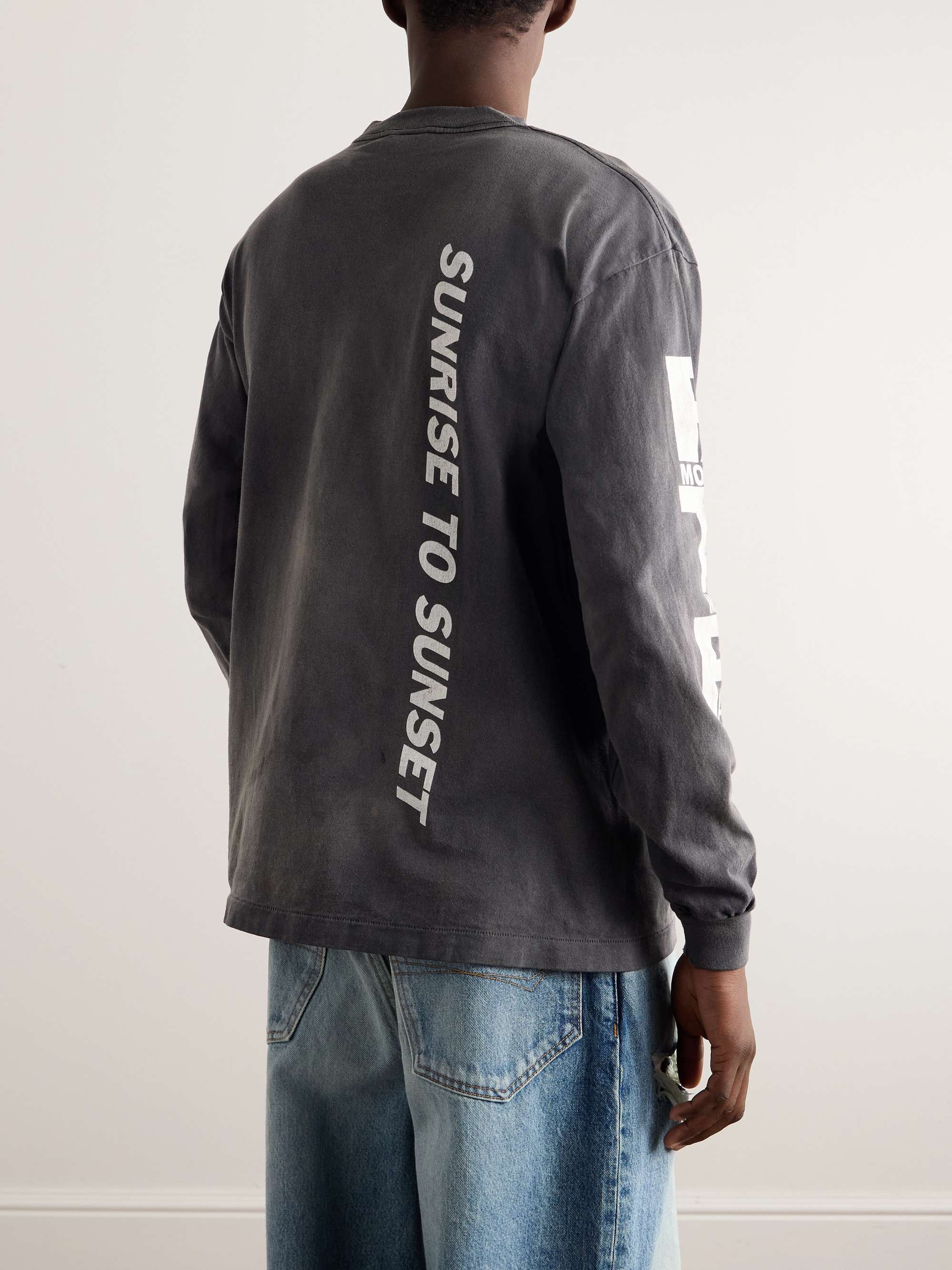 + Pay money To my Pain Printed Distressed Cotton-Jersey T-Shirt view
