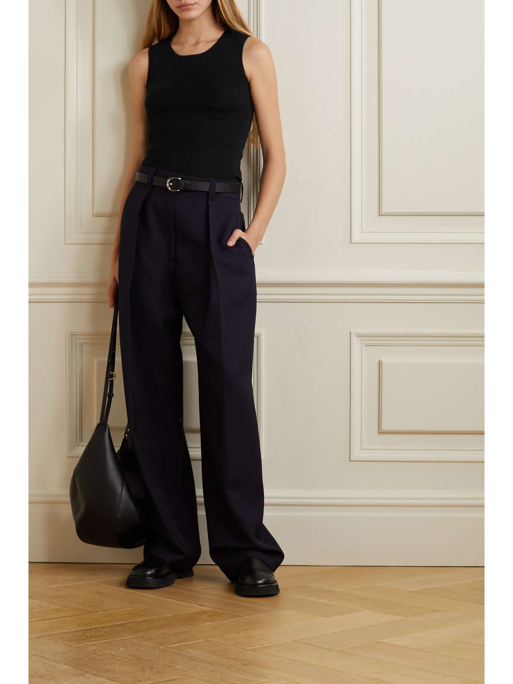 Silk-blend tank view