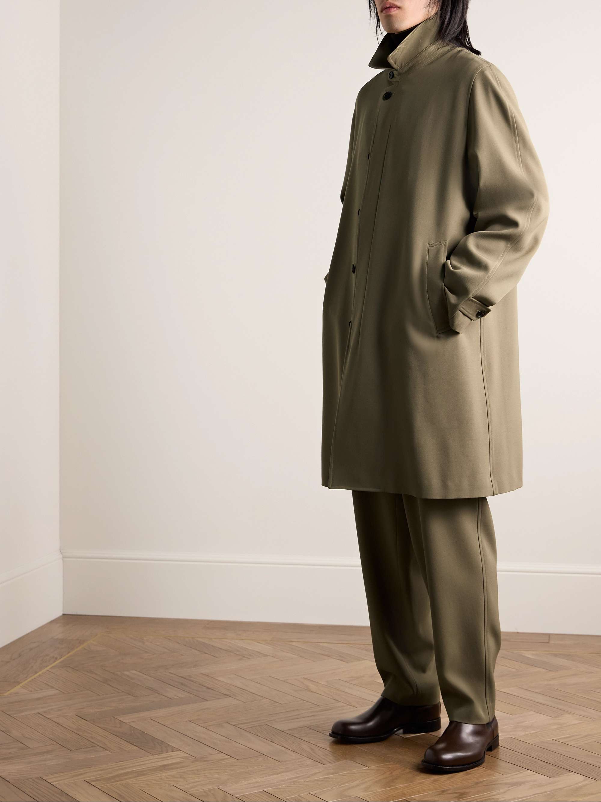 Wallace Wool-Gabardine Coat view