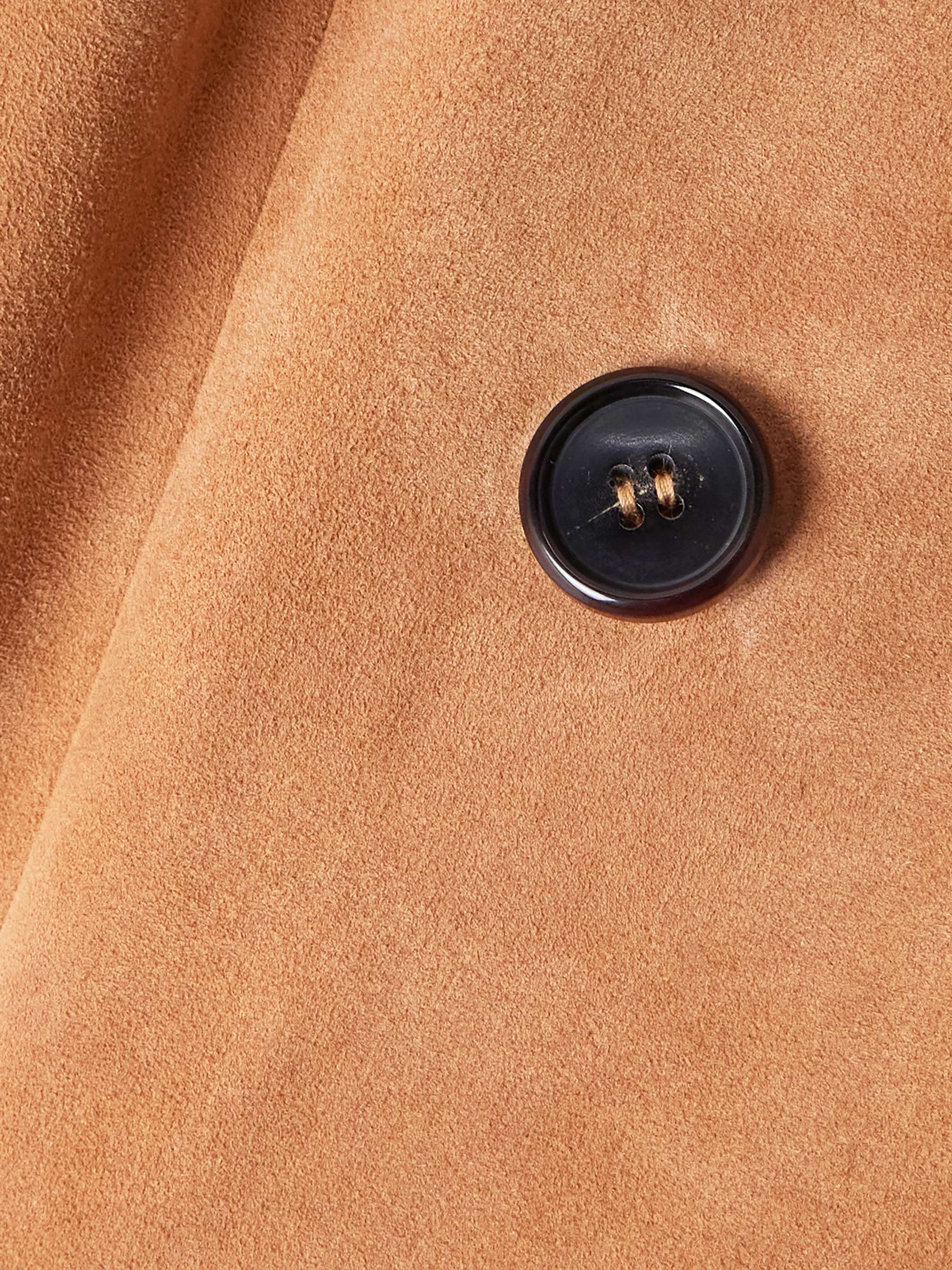 Jones double-breasted suede blazer view