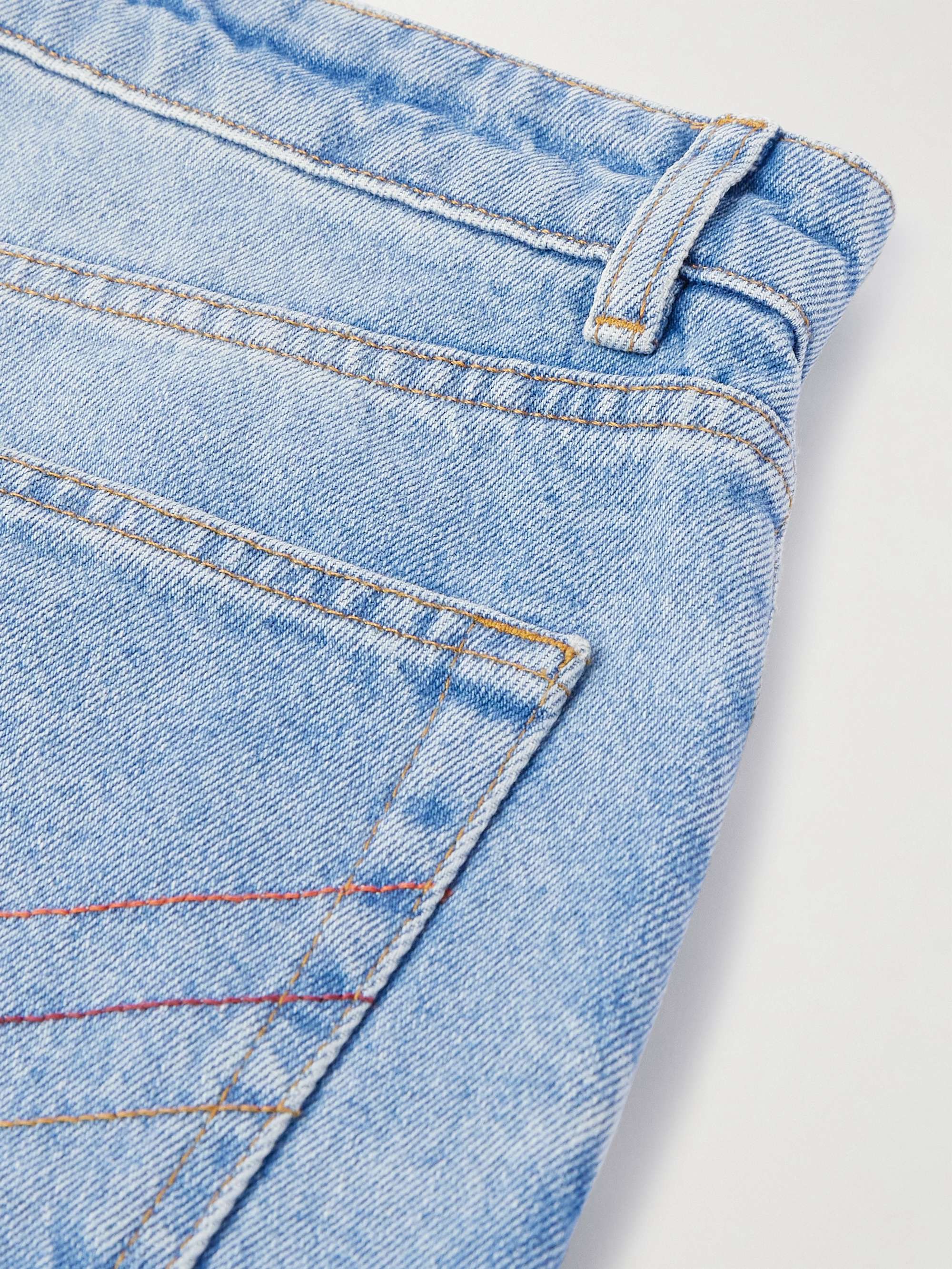 Straight-Leg Embroidered Jeans view
