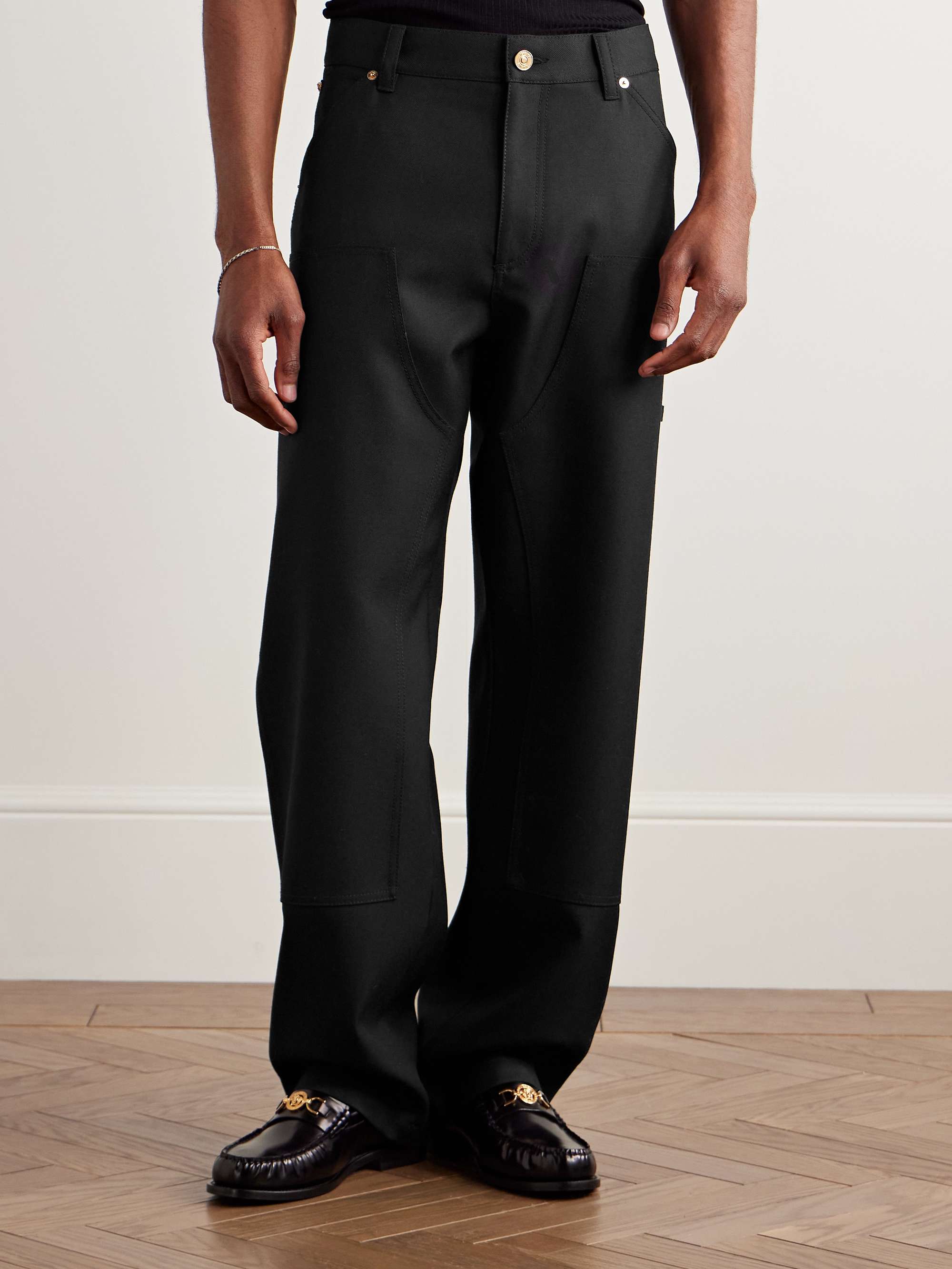 Cavallery Straight-Leg Virgin Wool-Twill Trousers view