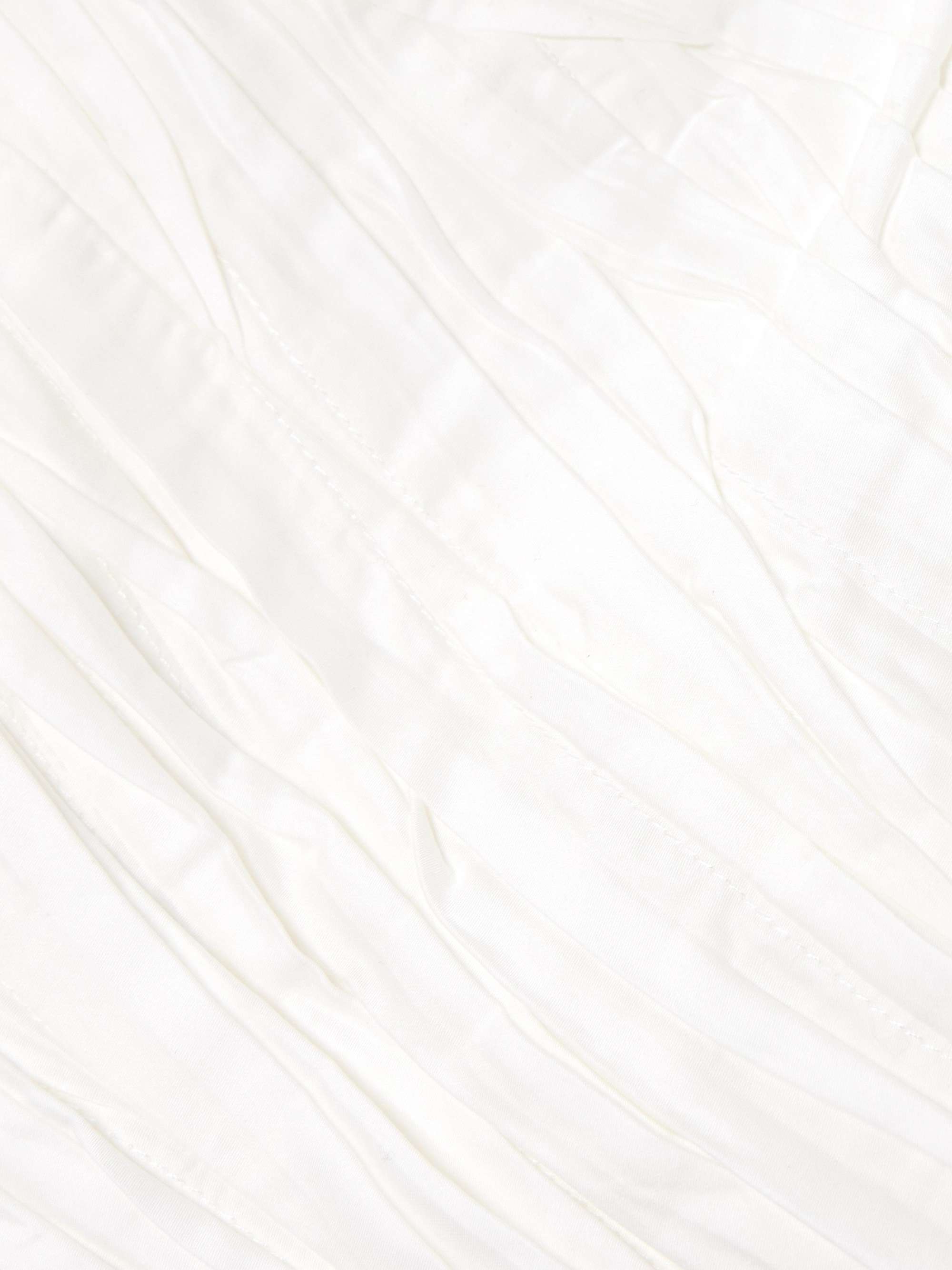 Sunbeam strapless ruched cotton-poplin top view
