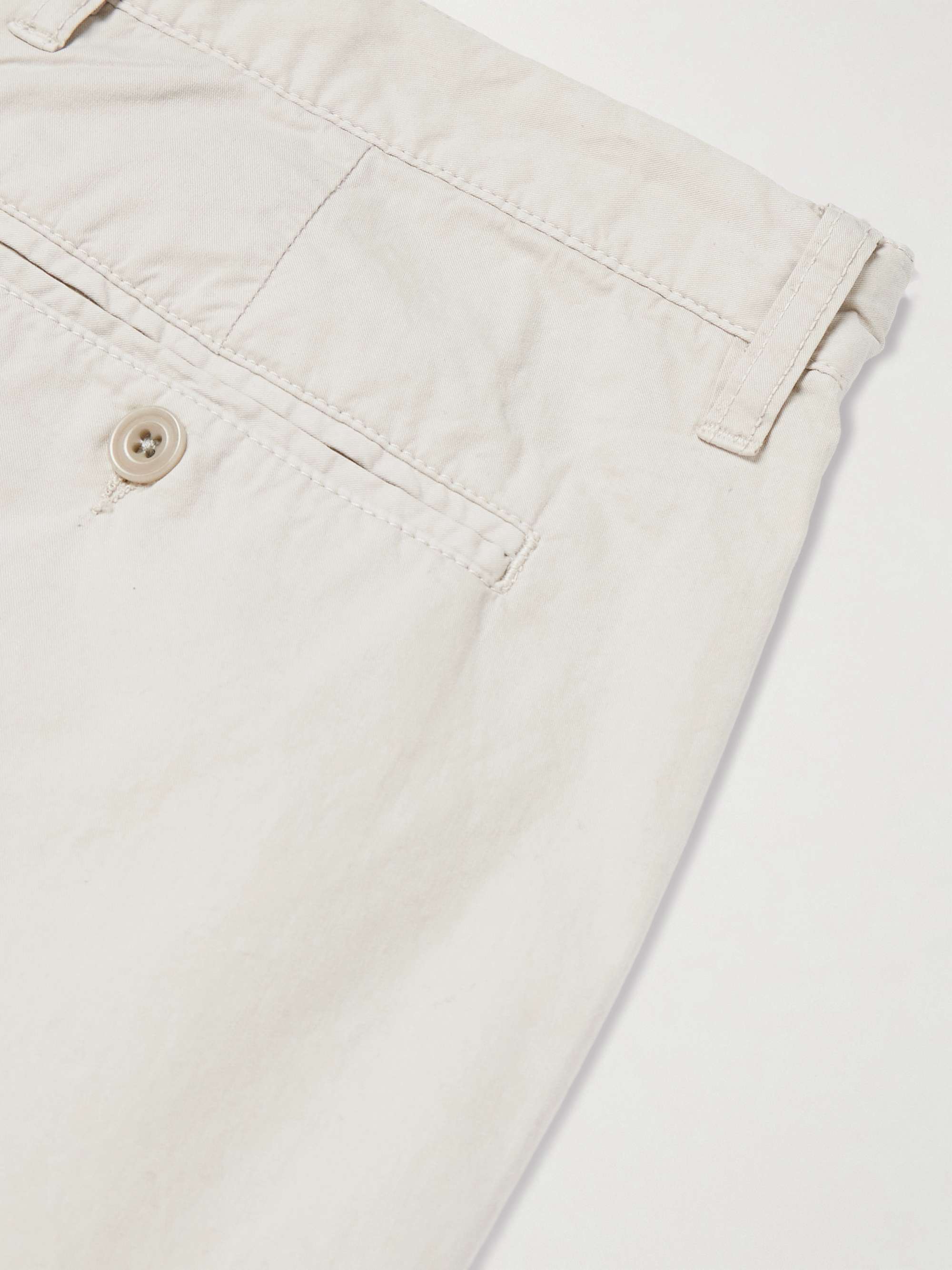 Tyron Straight-Leg Cotton-Twill Trousers view