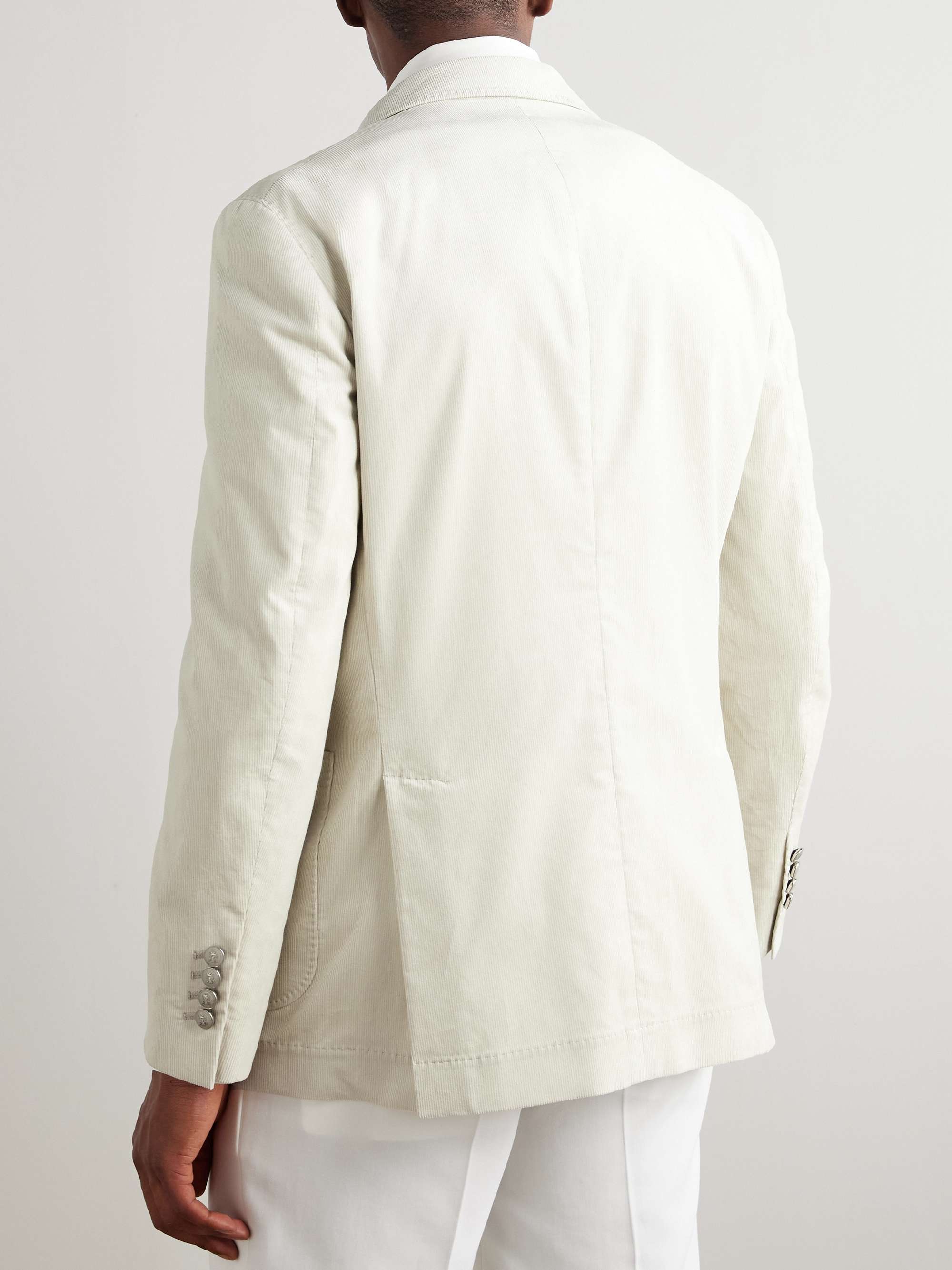 Double-Breasted Cotton-Corduroy Suit Jacket view