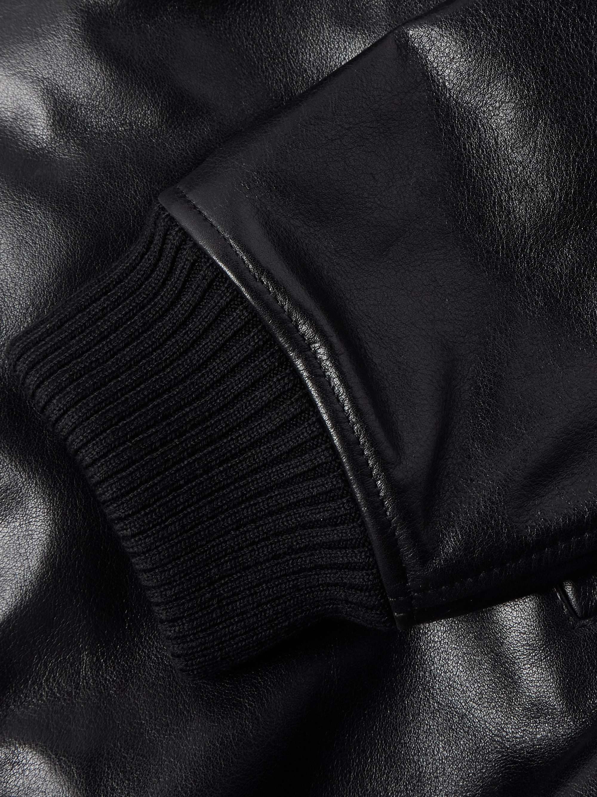 Pharos Leather Bomber Jacket view