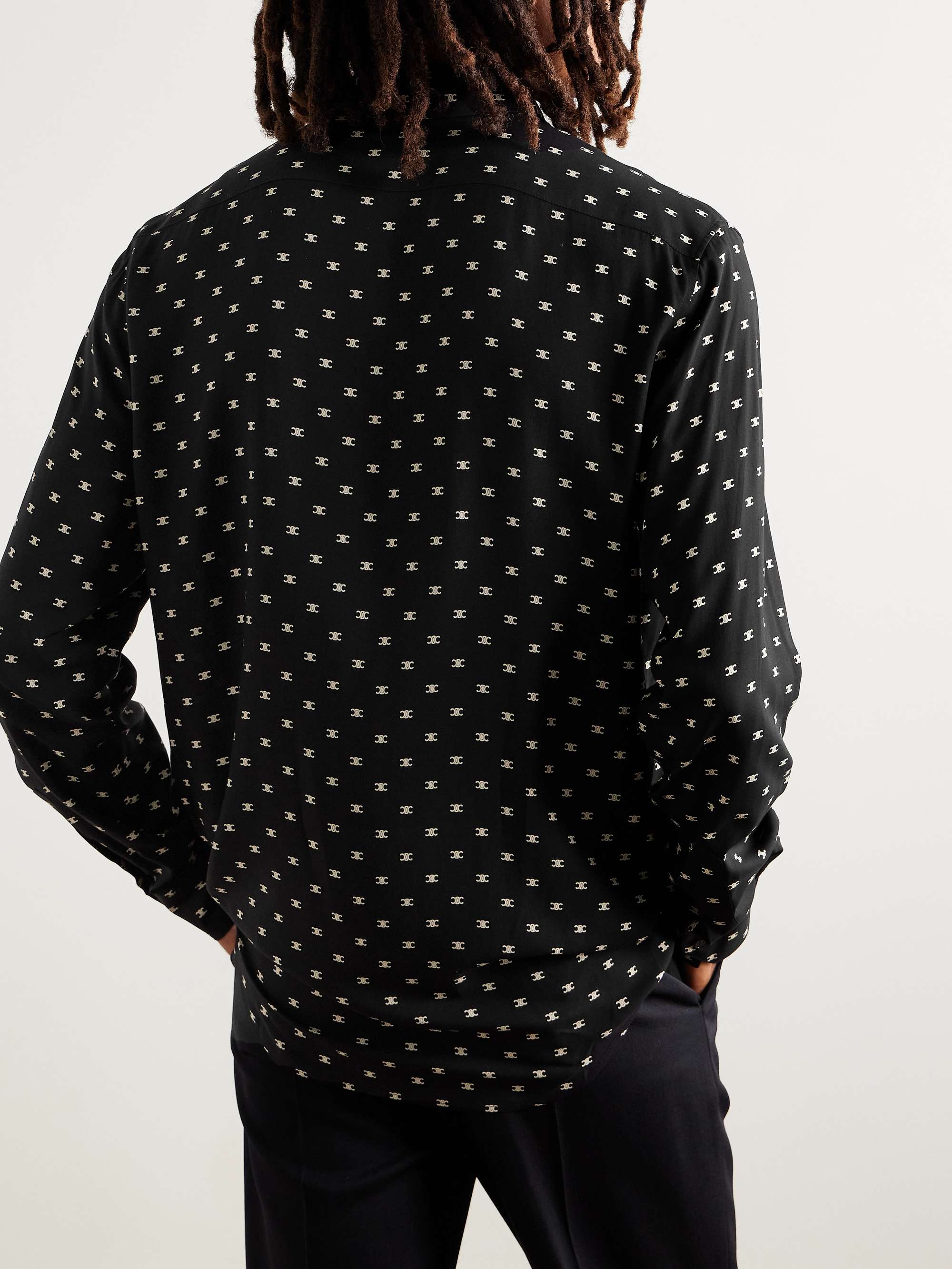 Logo-Print Woven Shirt view