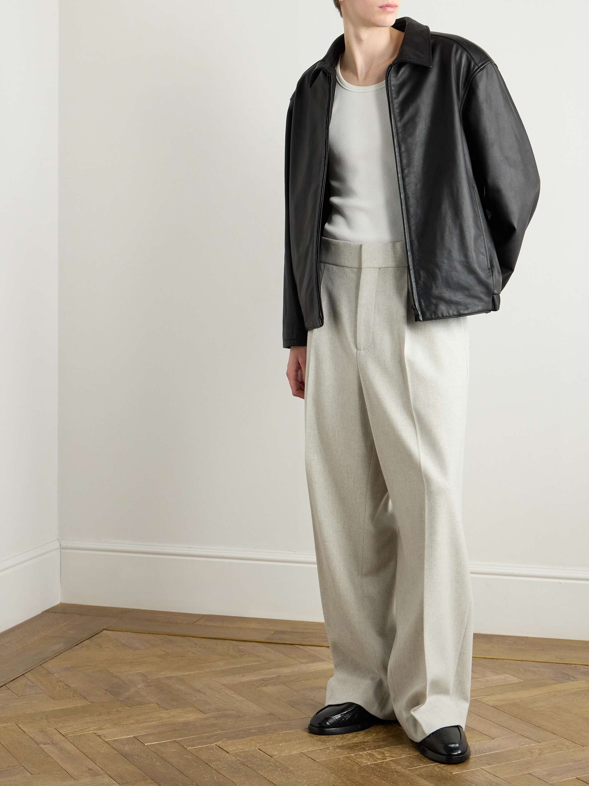 Rider Oversized Leather Jacket view