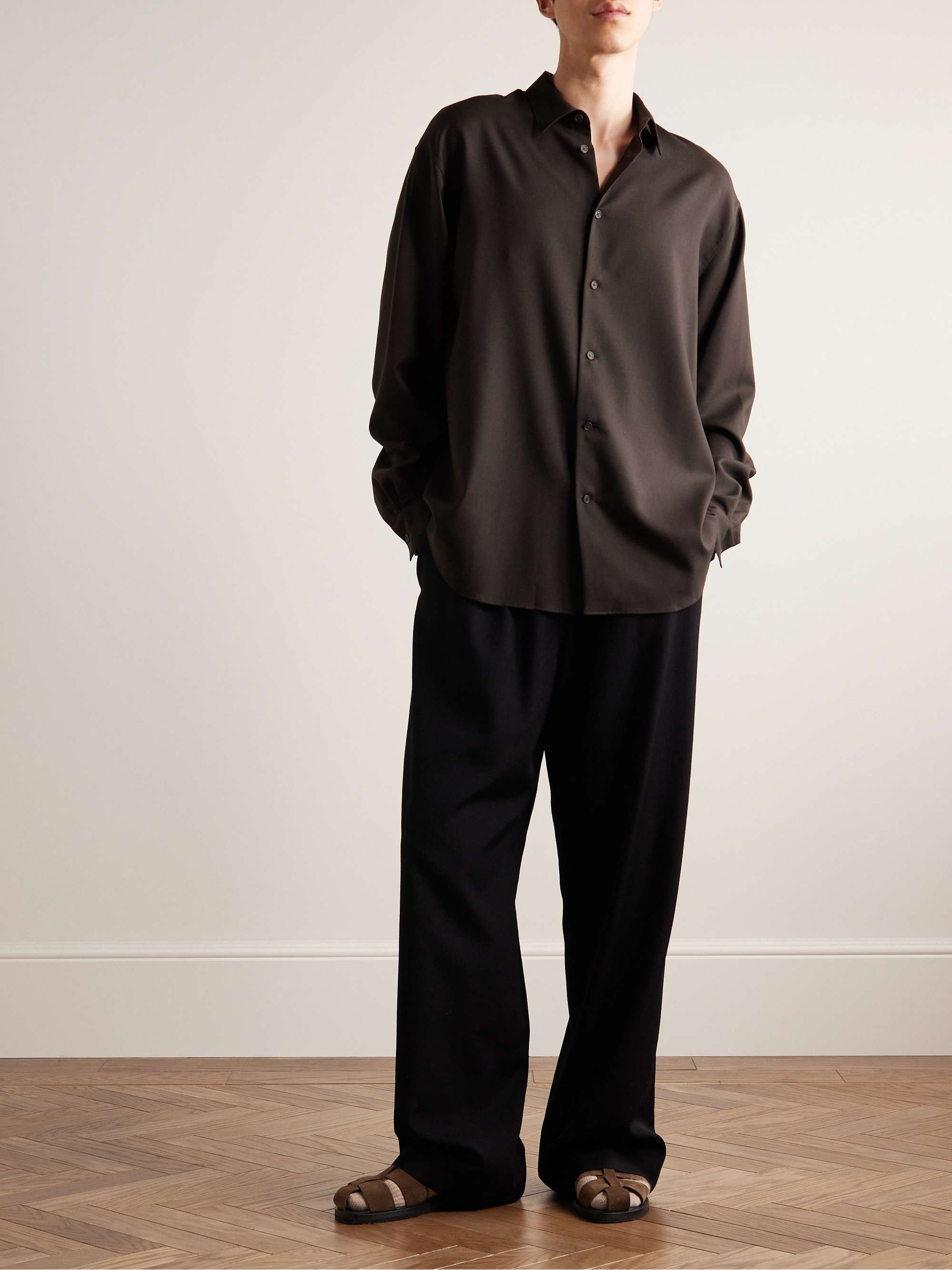 Giorgio Cashmere-Twill Shirt view