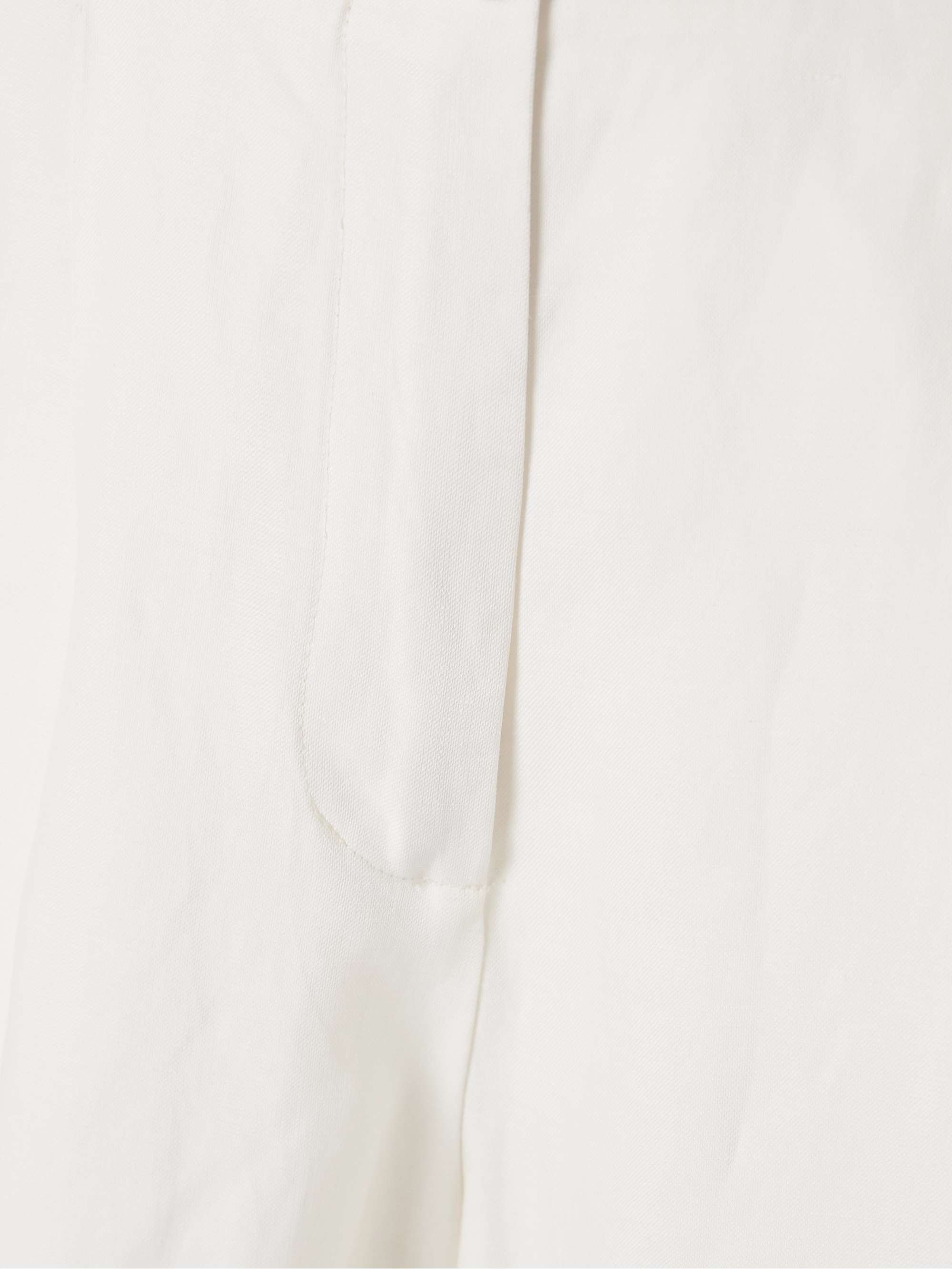 Jules belted pleated poplin wide-leg pants view