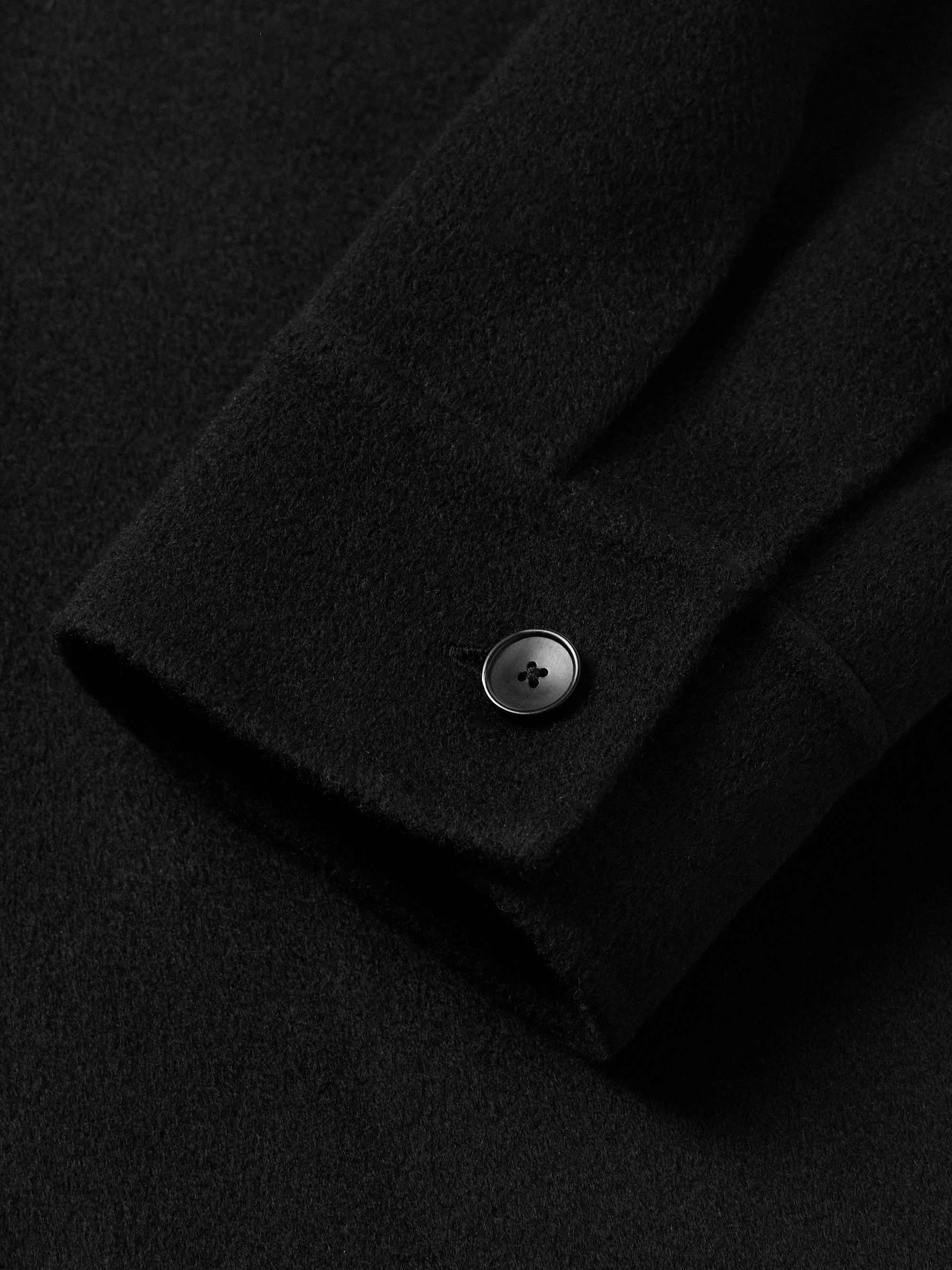 Double-Faced Wool and Cashmere-Blend Felt Overshirt view