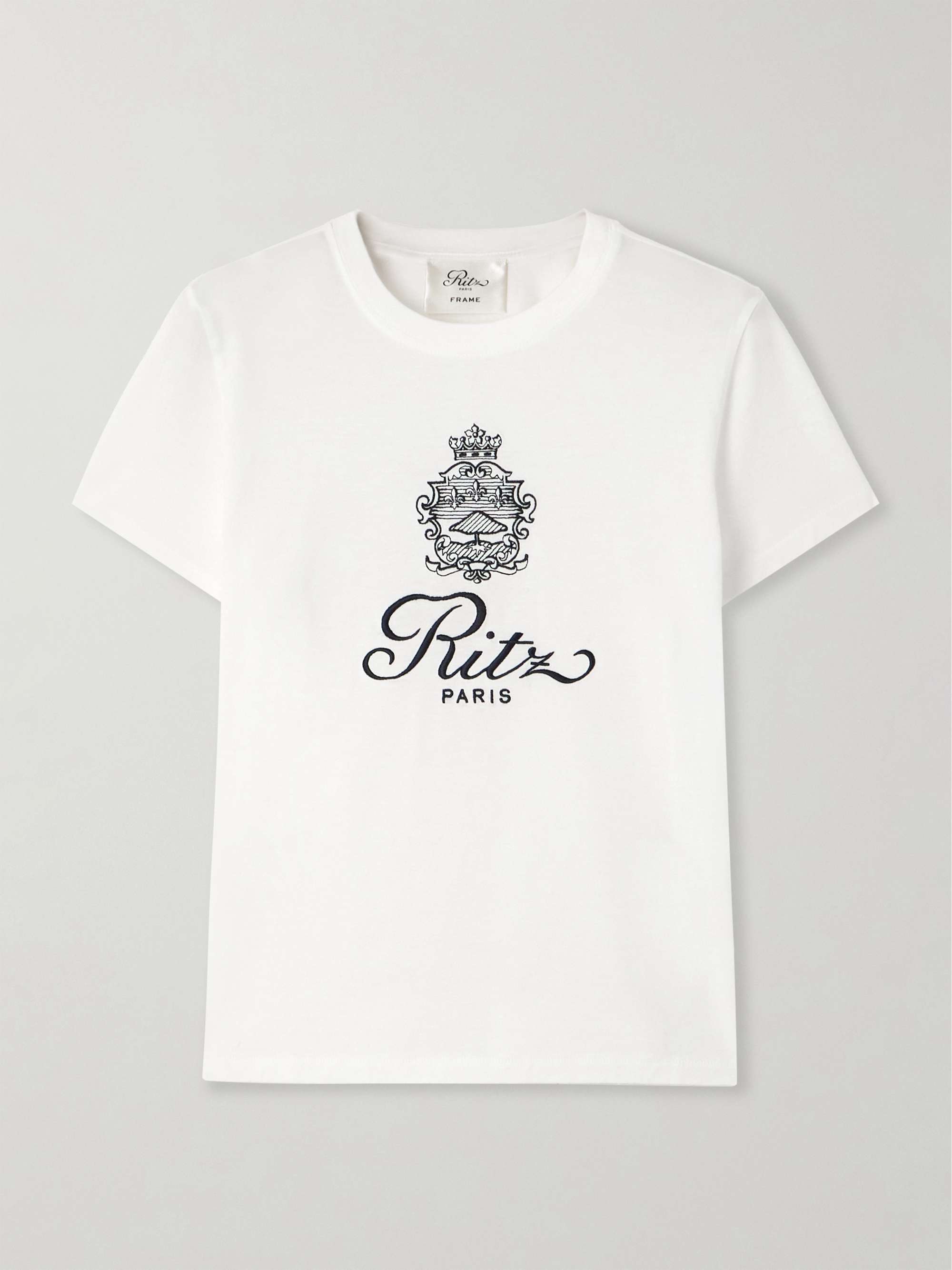 + Ritz Paris embroidered cotton-jersey T-shirt view