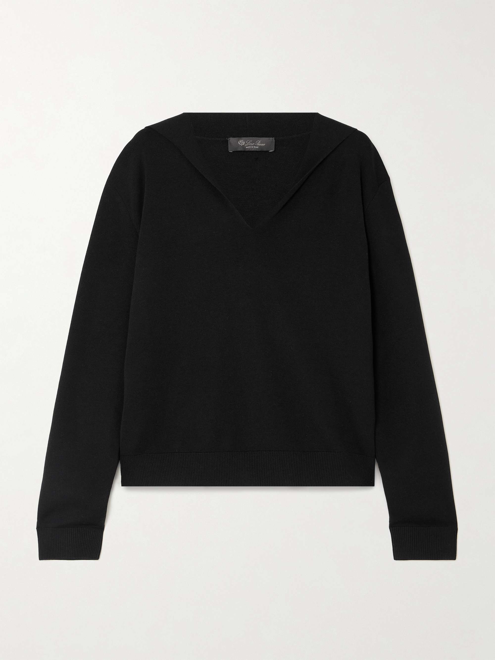 Silk and cotton-blend sweater view