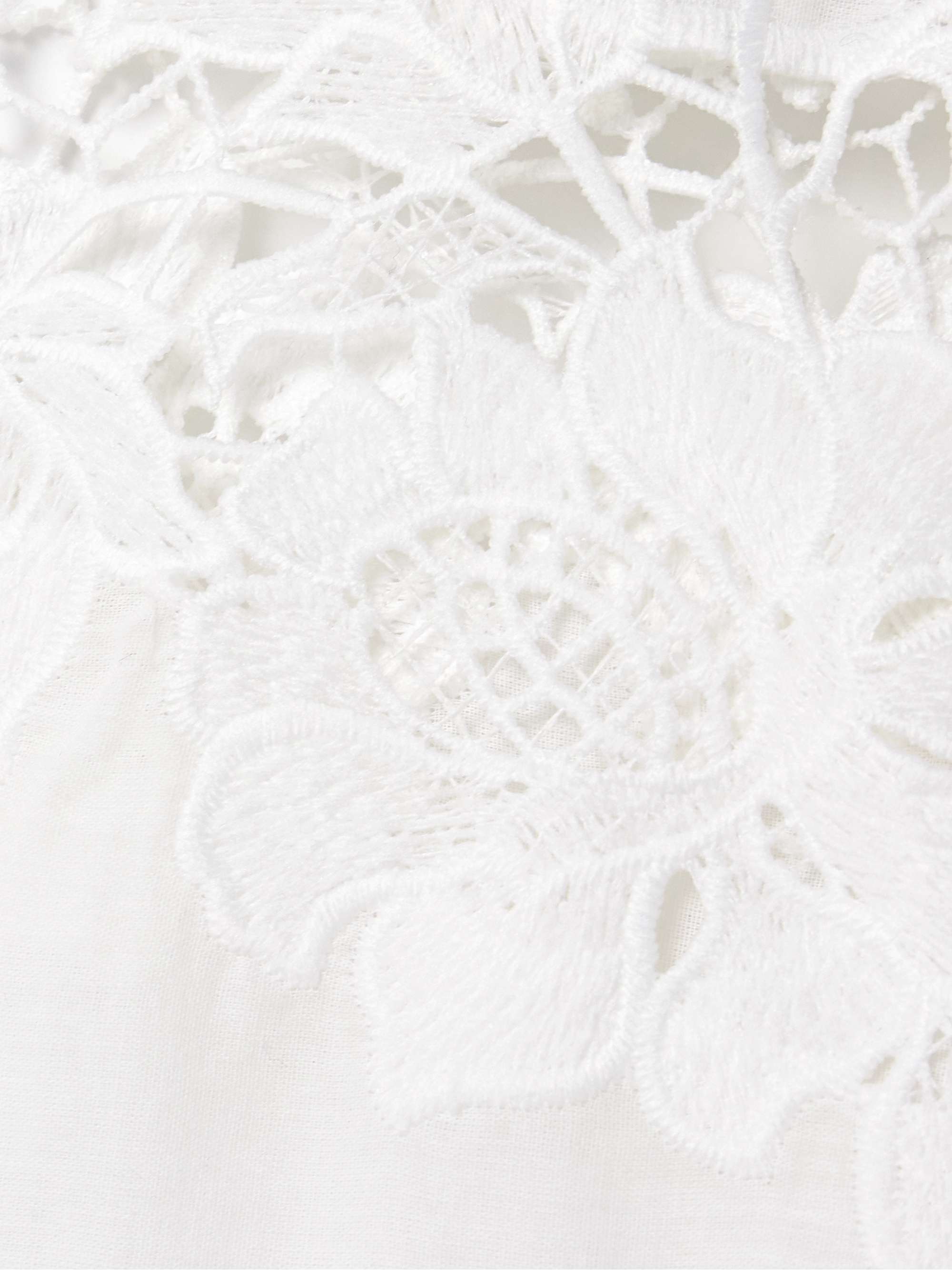 Certaldo guipiure lace-trimmed cotton-voile tank view