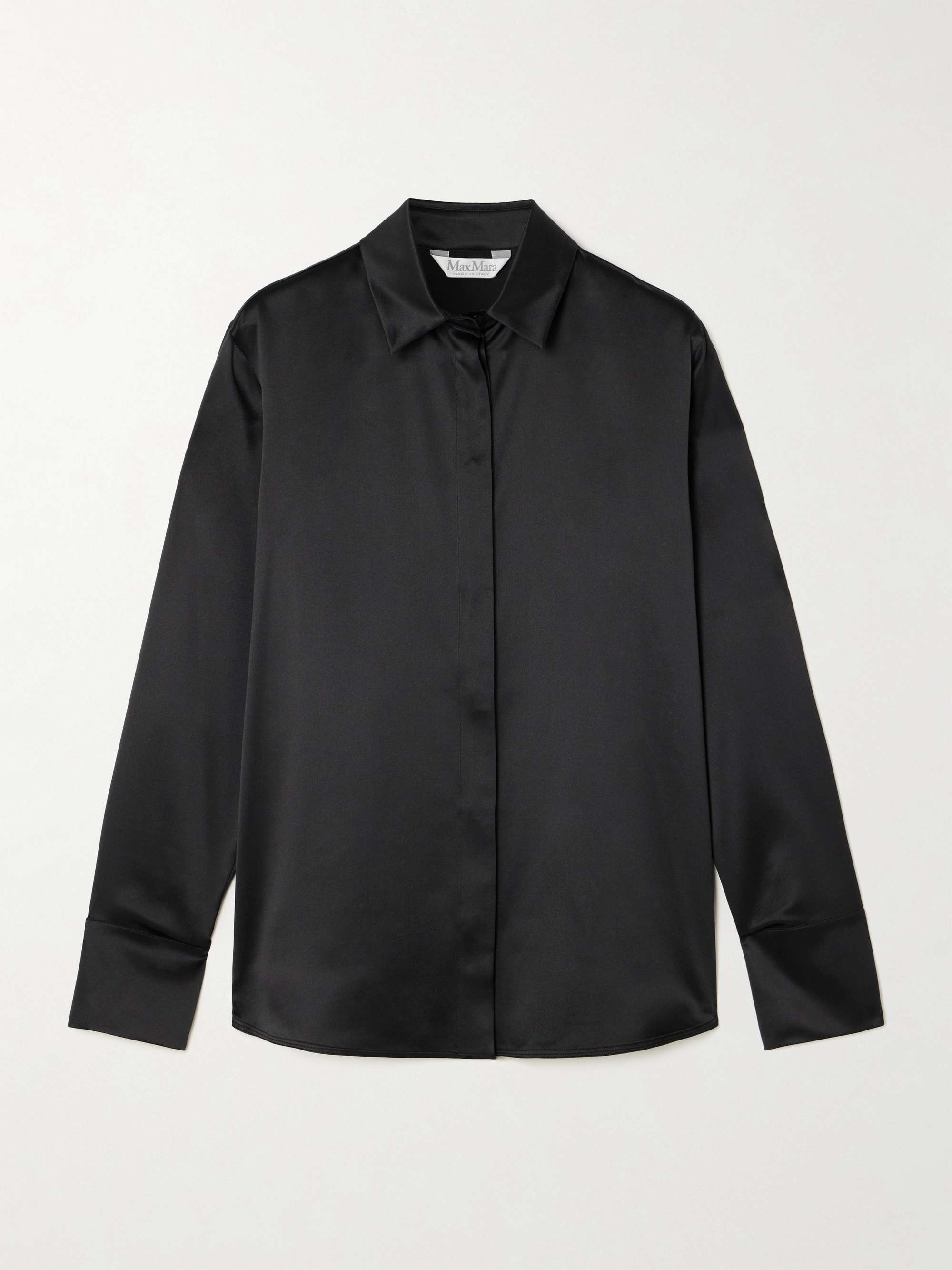 Mazurca silk-satin shirt view