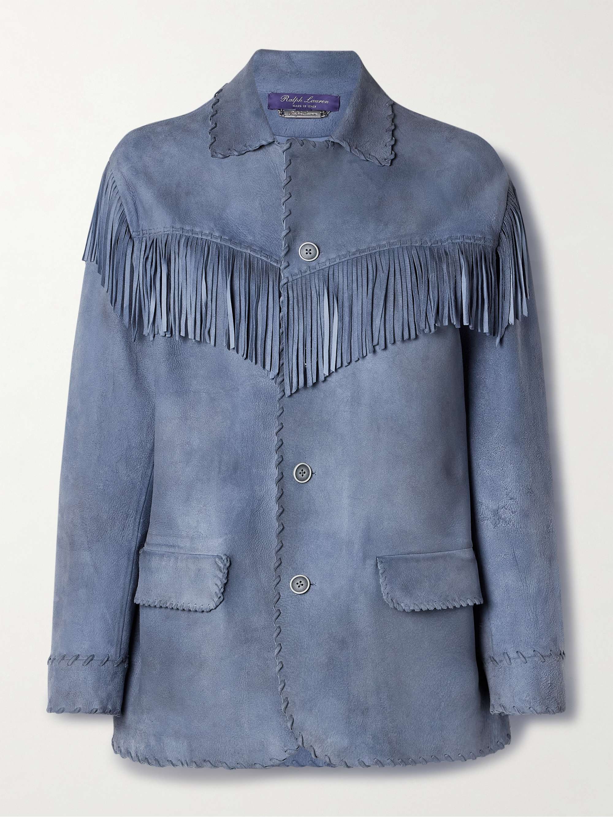 Rennie fringed nubuck jacket view