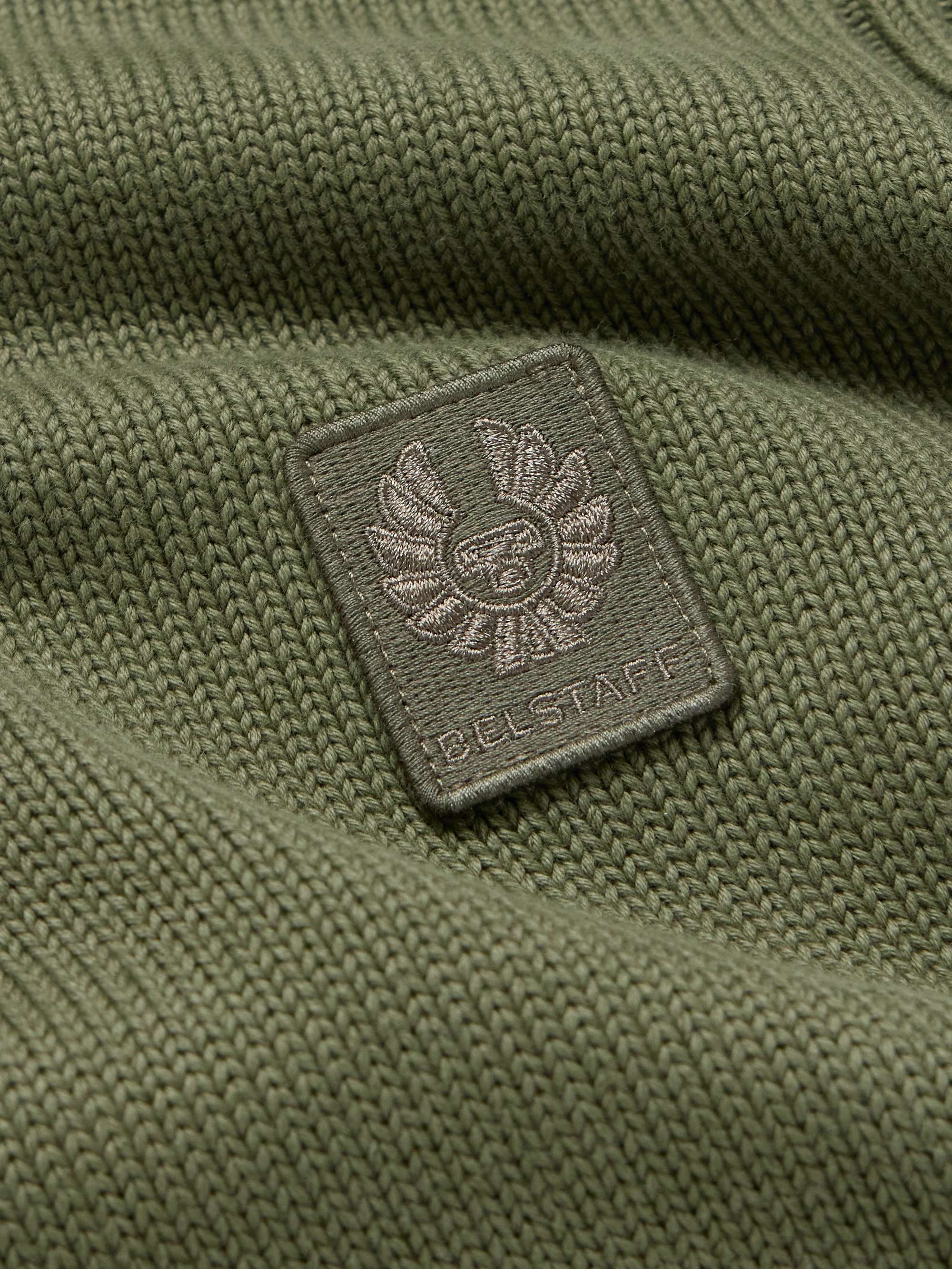 Watch Logo-Appliquéd Ribbed Cotton Sweater view