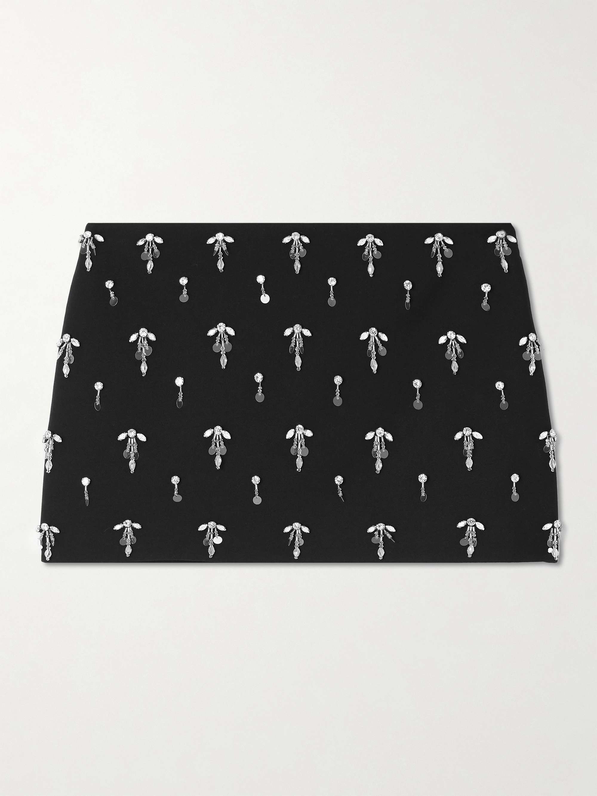 Embellished silk and wool-blend cady mini skirt view