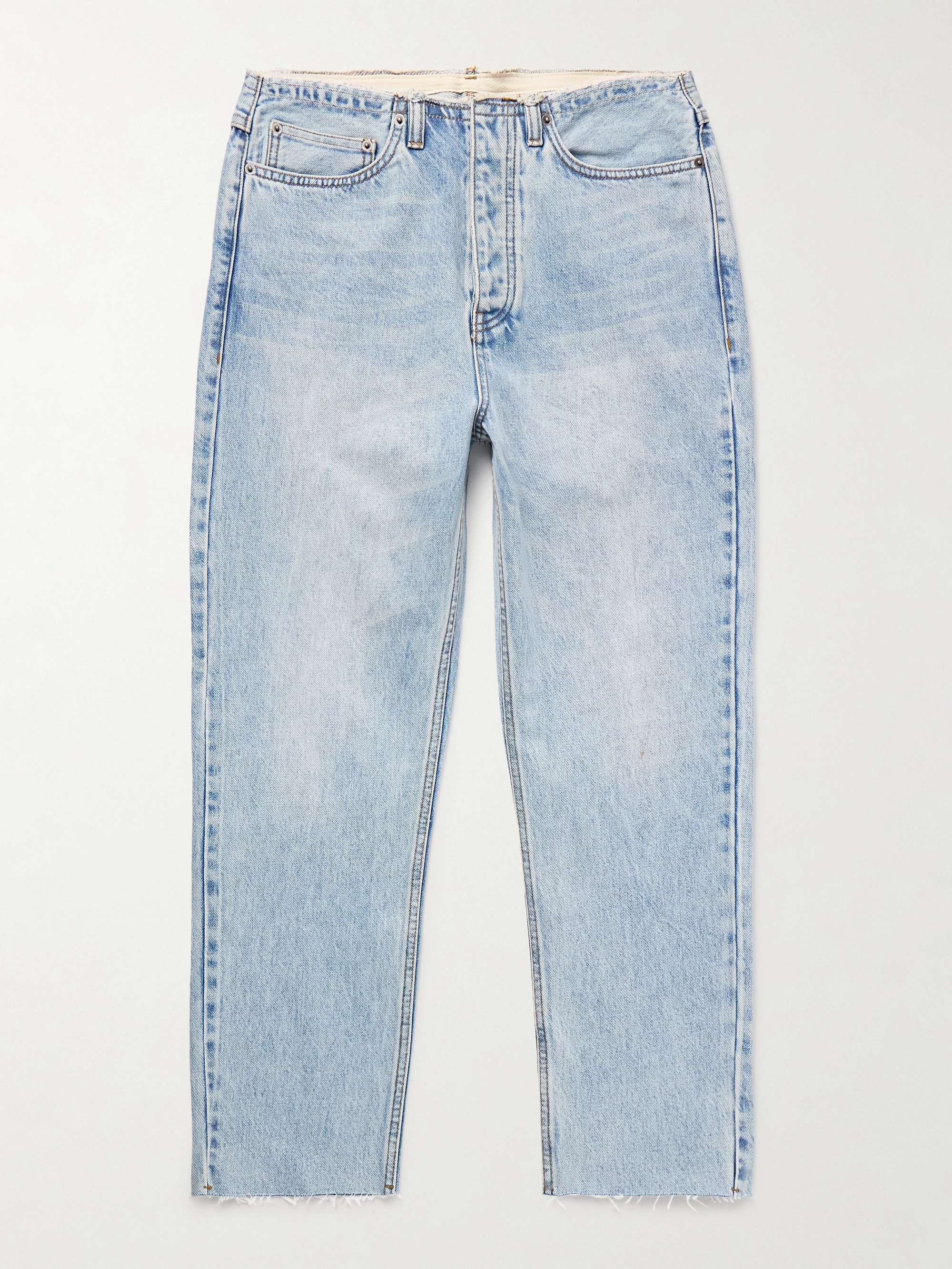 Tapahi Cropped Slim-Fit Straight-Leg Jeans view