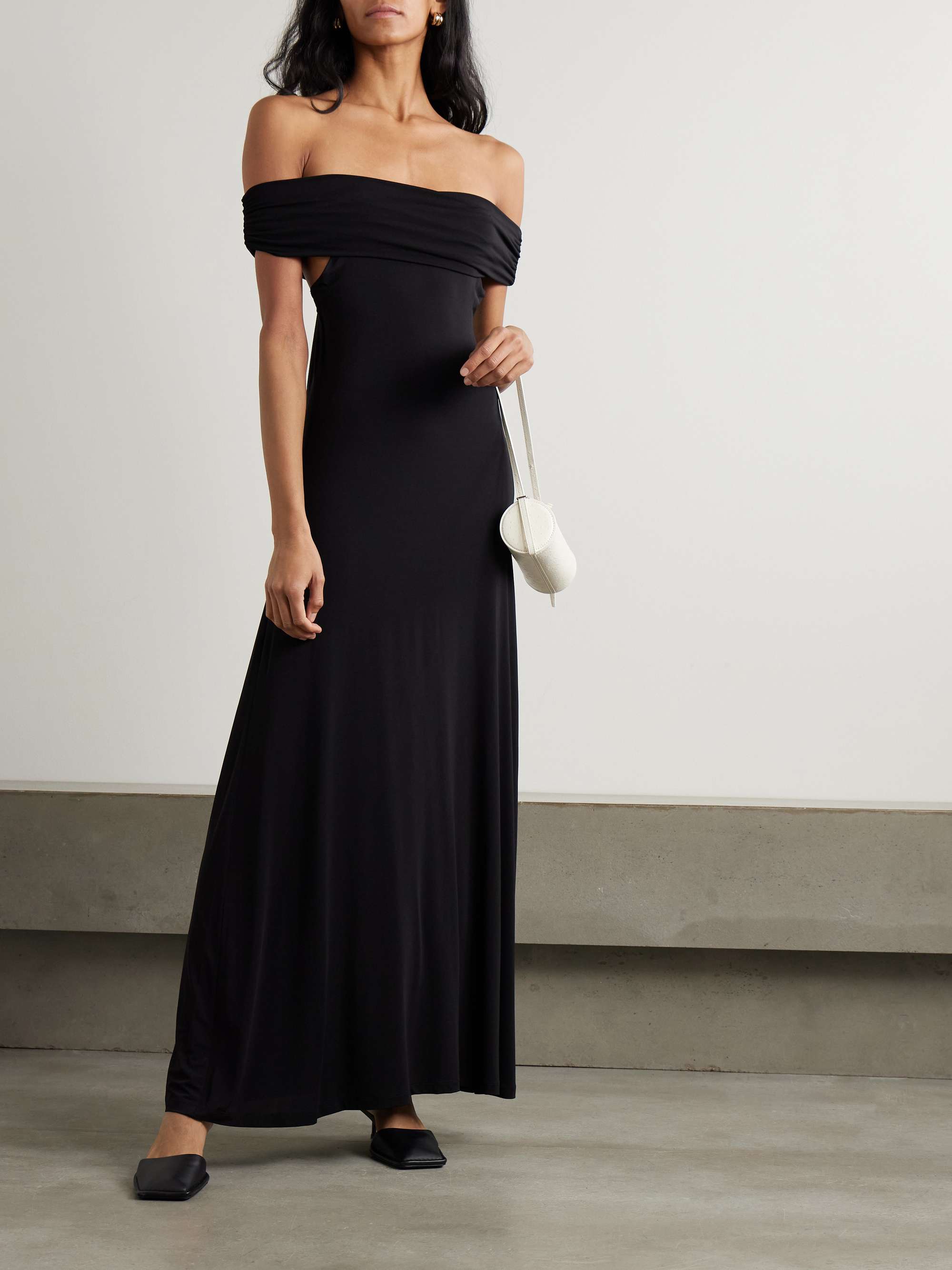 Sofie off-the-shoulder stretch-jersey maxi dress view