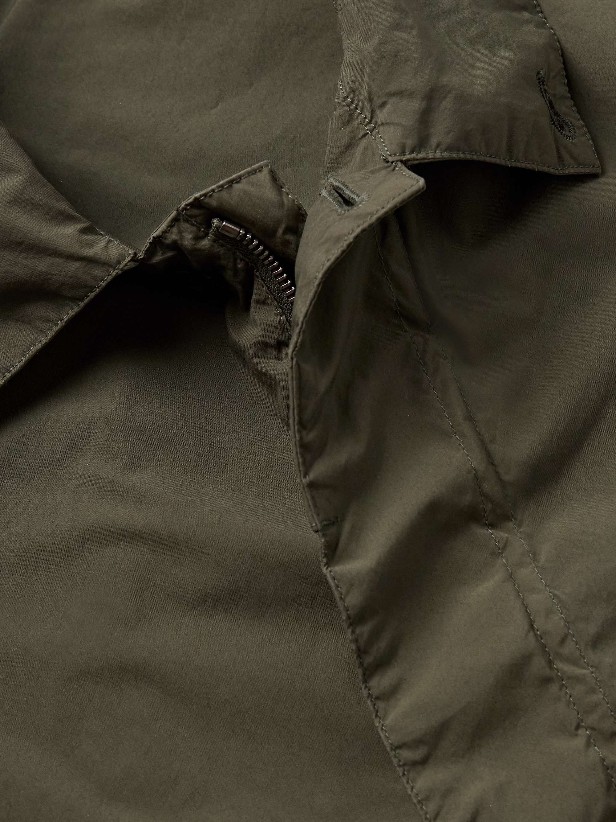 Logo-Appliquéd Garment-Dyed Shell Jacket view