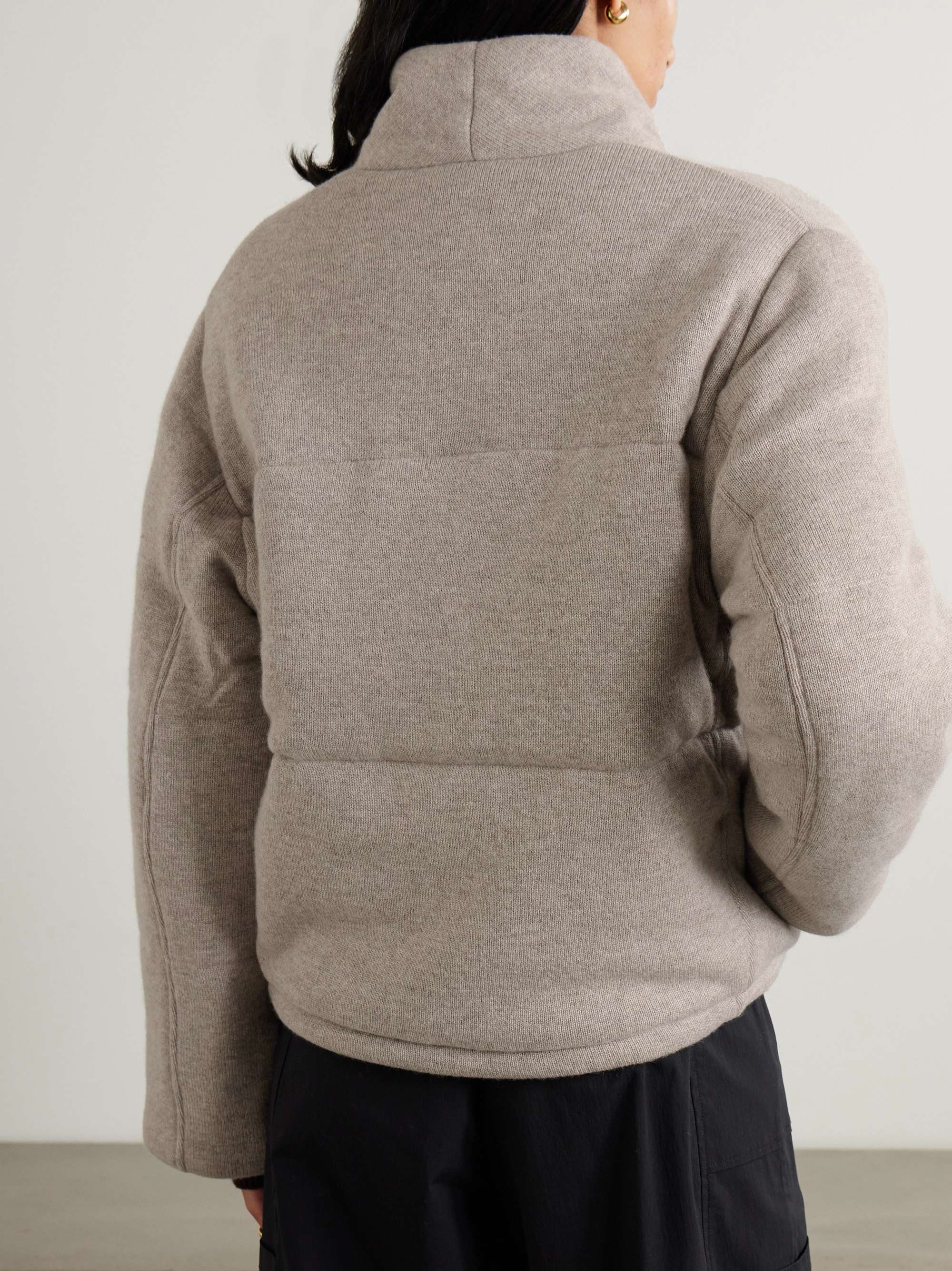 Prague quilted padded cashmere jacket view