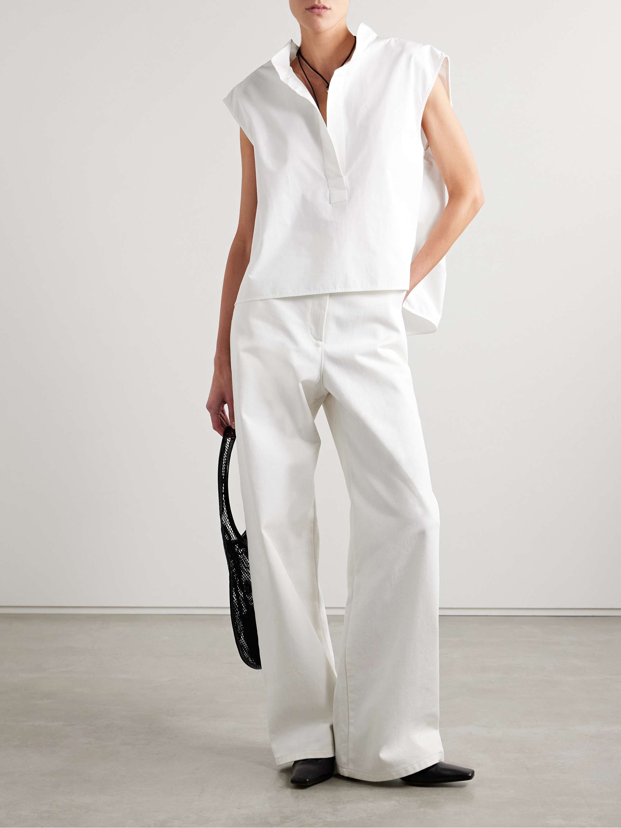 Dores cotton-poplin tunic view