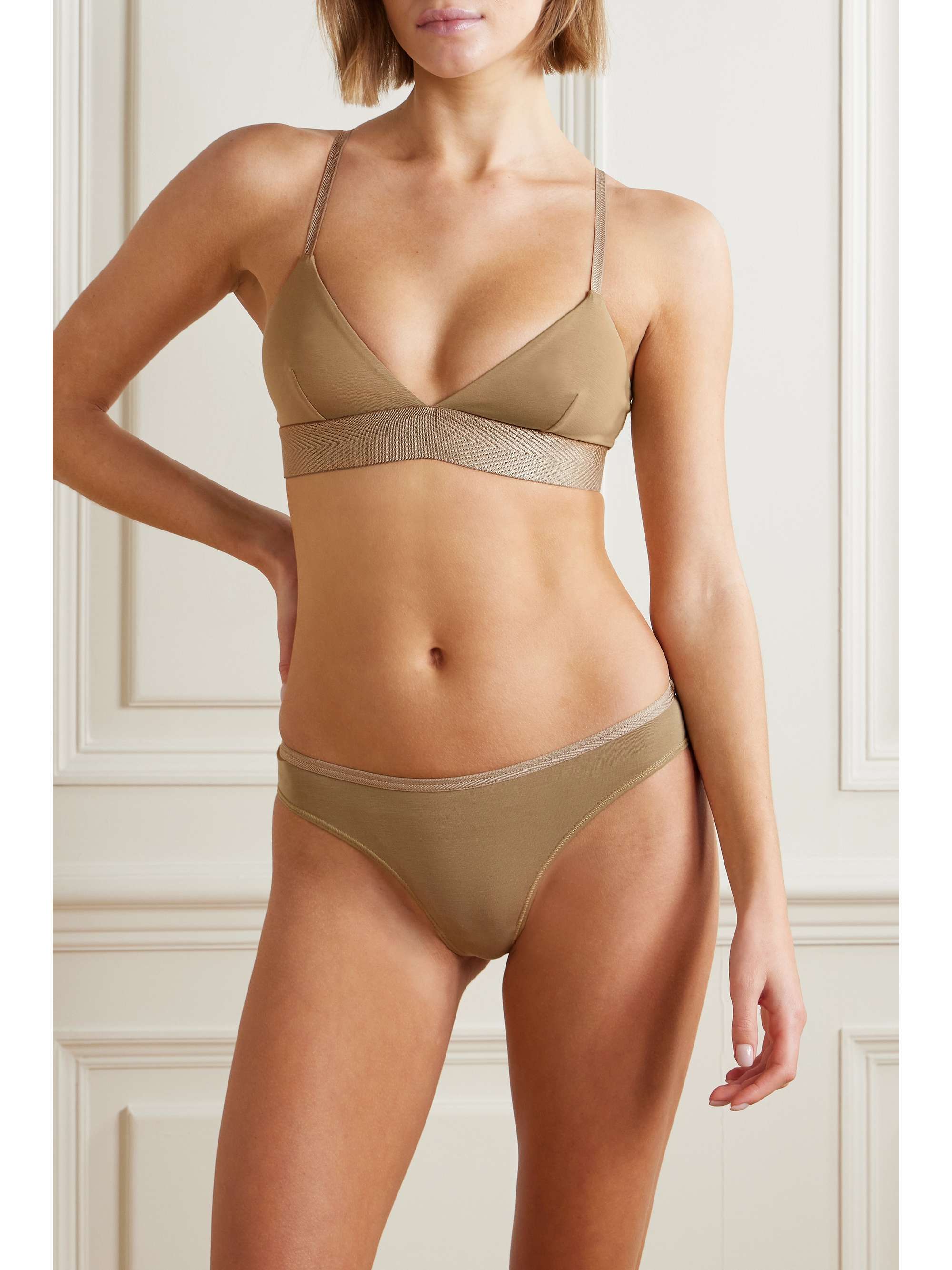 + NET SUSTAIN stretch-TENCEL™ Lyocell soft-cup triangle bra view