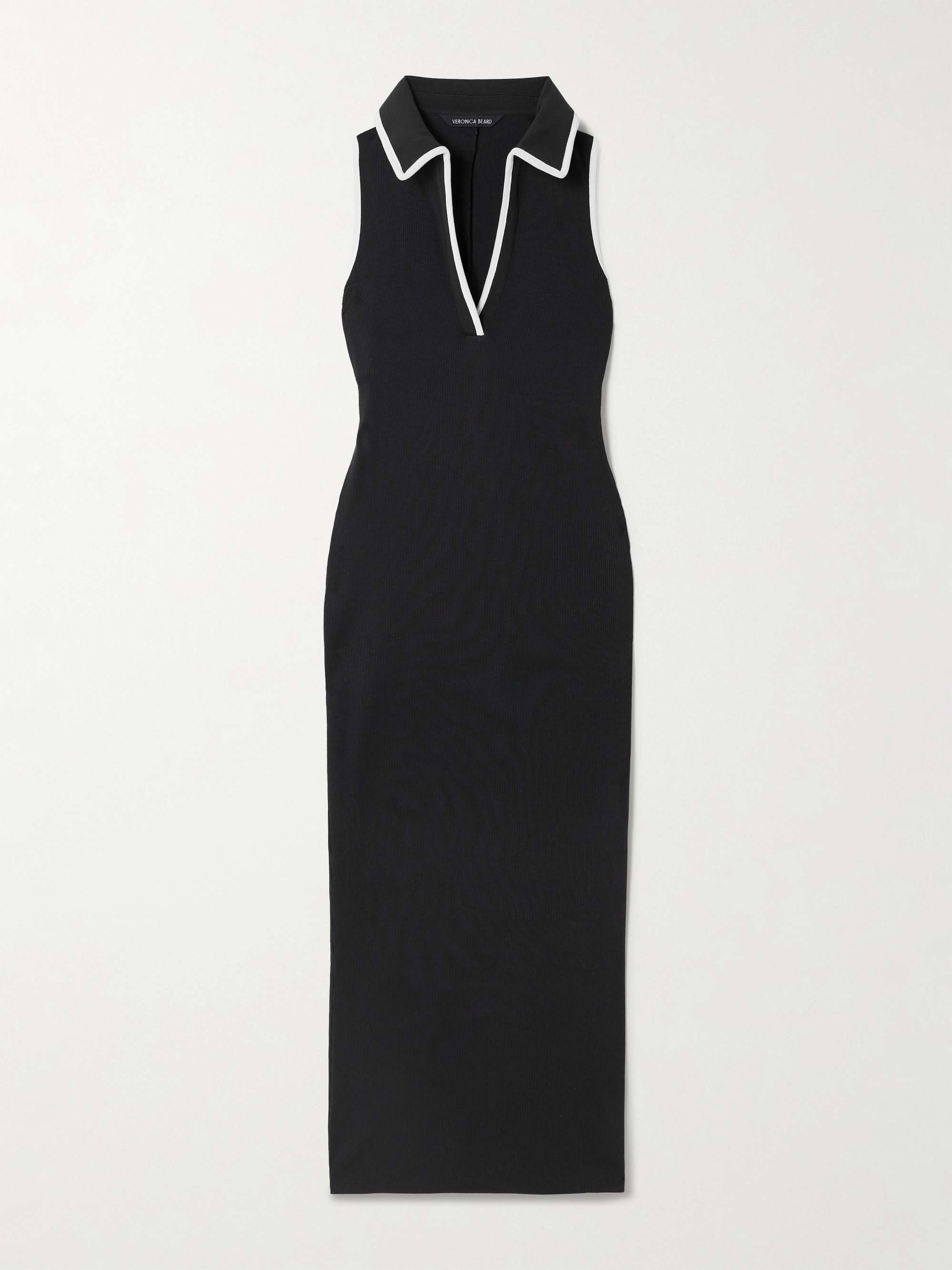 Darien ribbed stretch-Pima cotton midi dress view