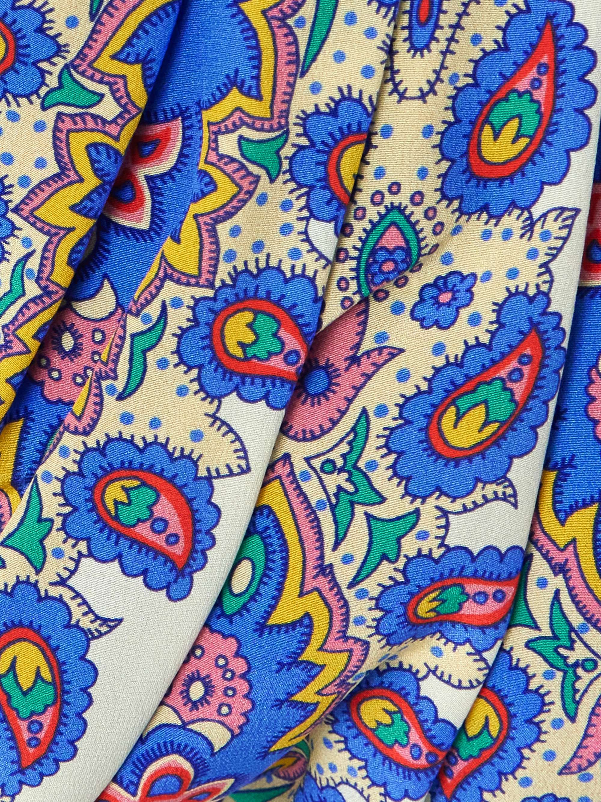Printed silk-crepe maxi dress view