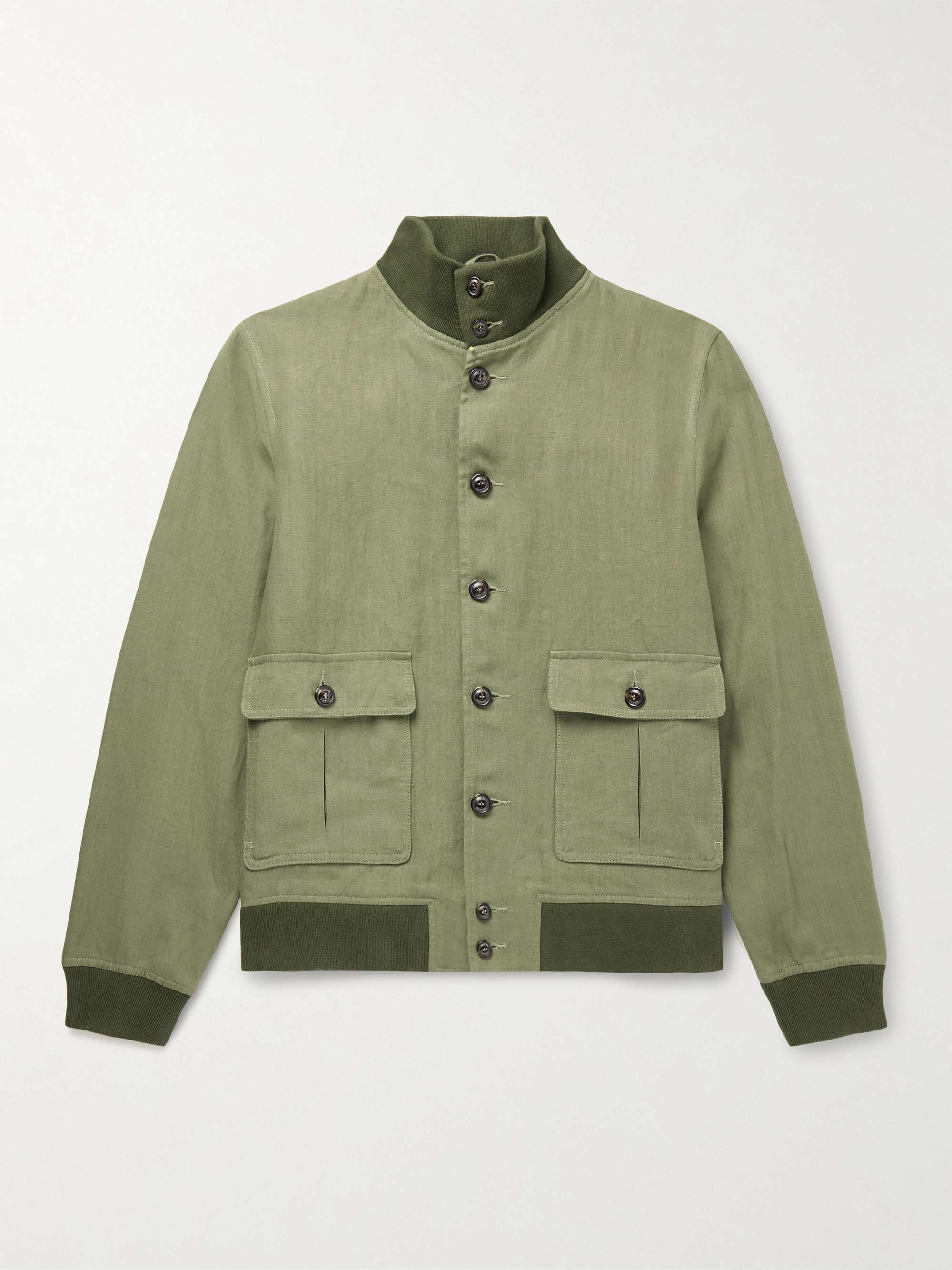 Valstarino Linen Bomber Jacket view