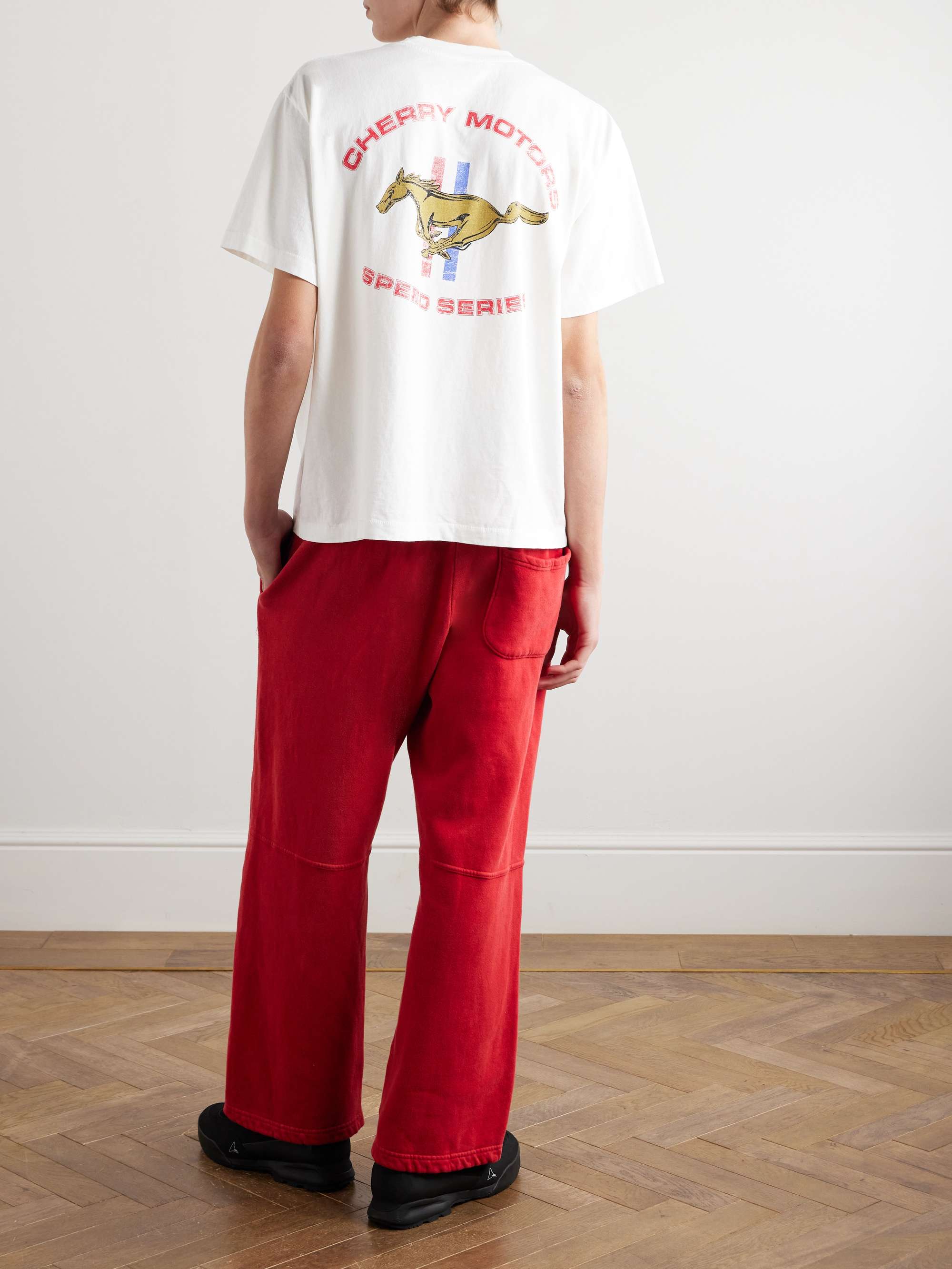 Horse Power Logo-Print Cotton-Jersey T-Shirt view