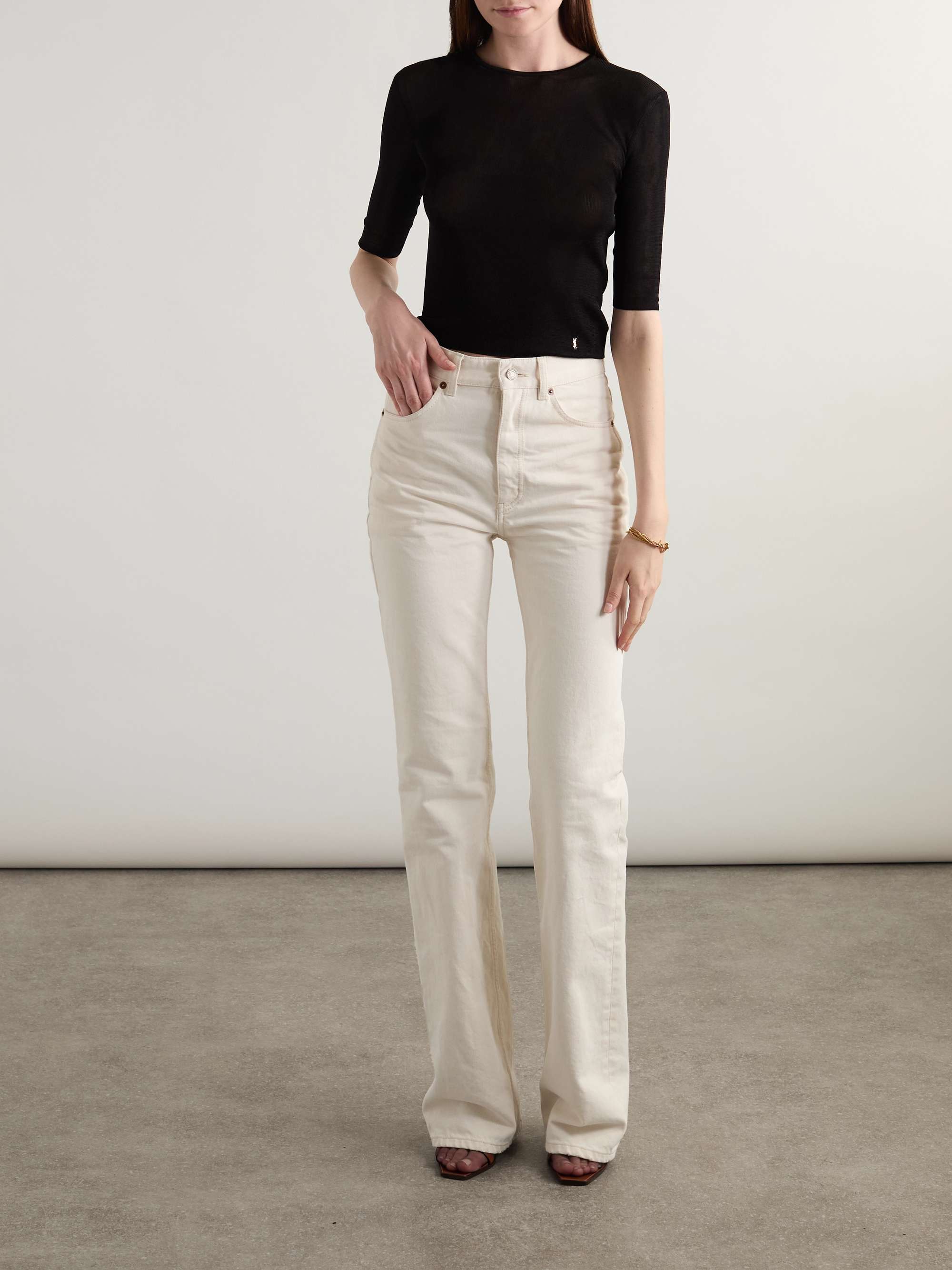 Embellished knitted top view