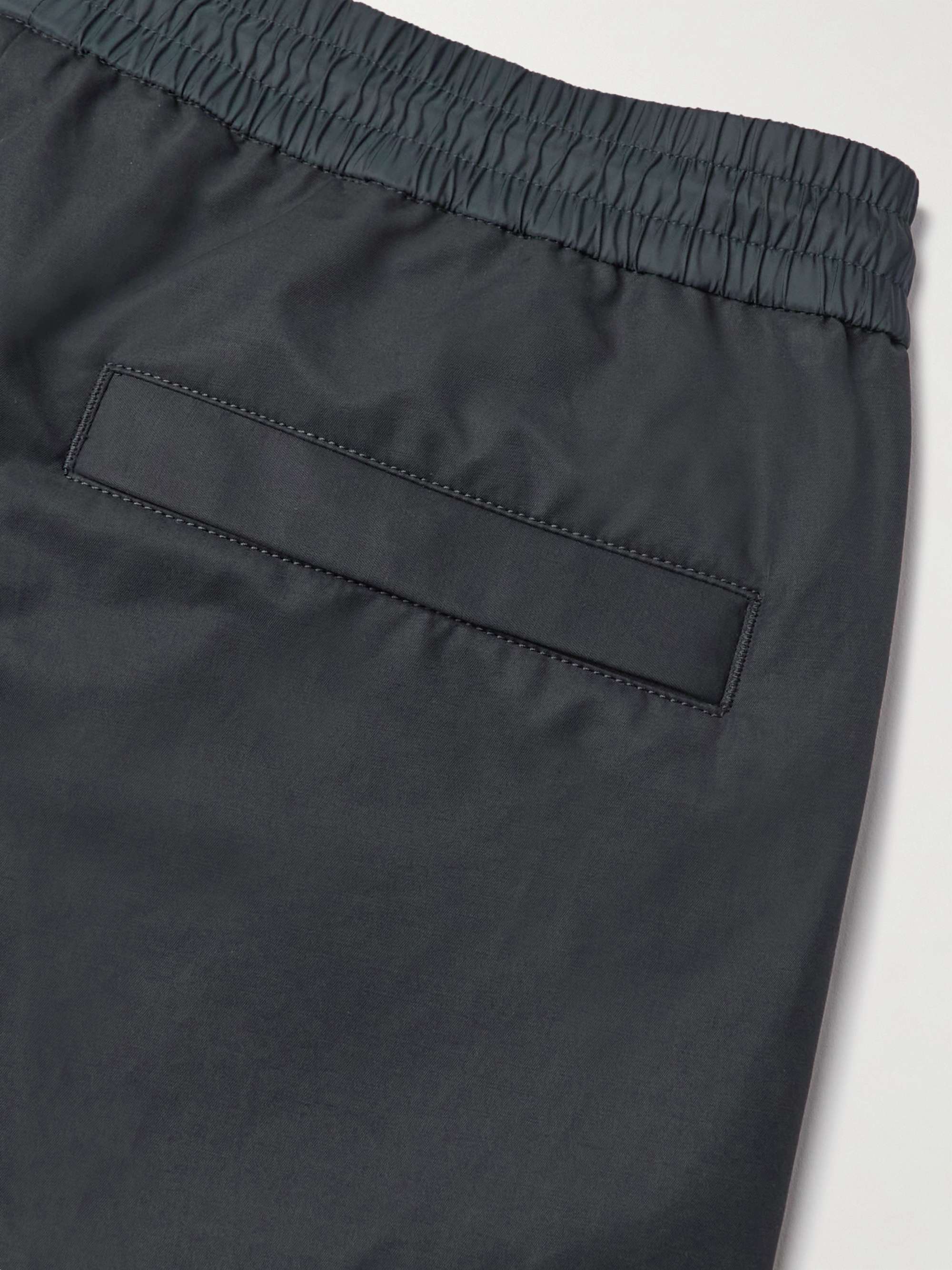 Straight-Leg Logo-Print Cotton-Blend Shell Track Pants view