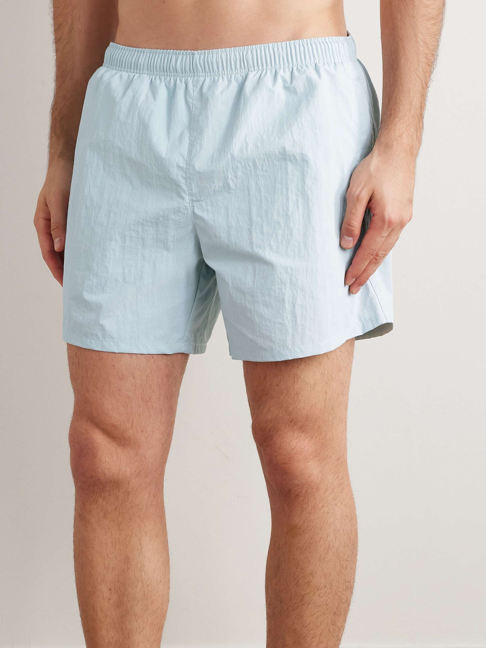 Mid-Length Straight-Leg Swim Shorts view