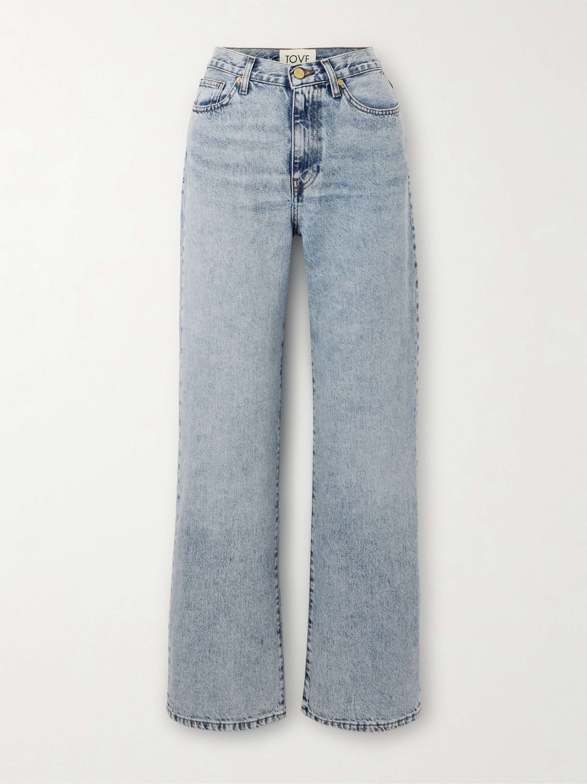 Sofie recycled mid-rise straight-leg jeans view