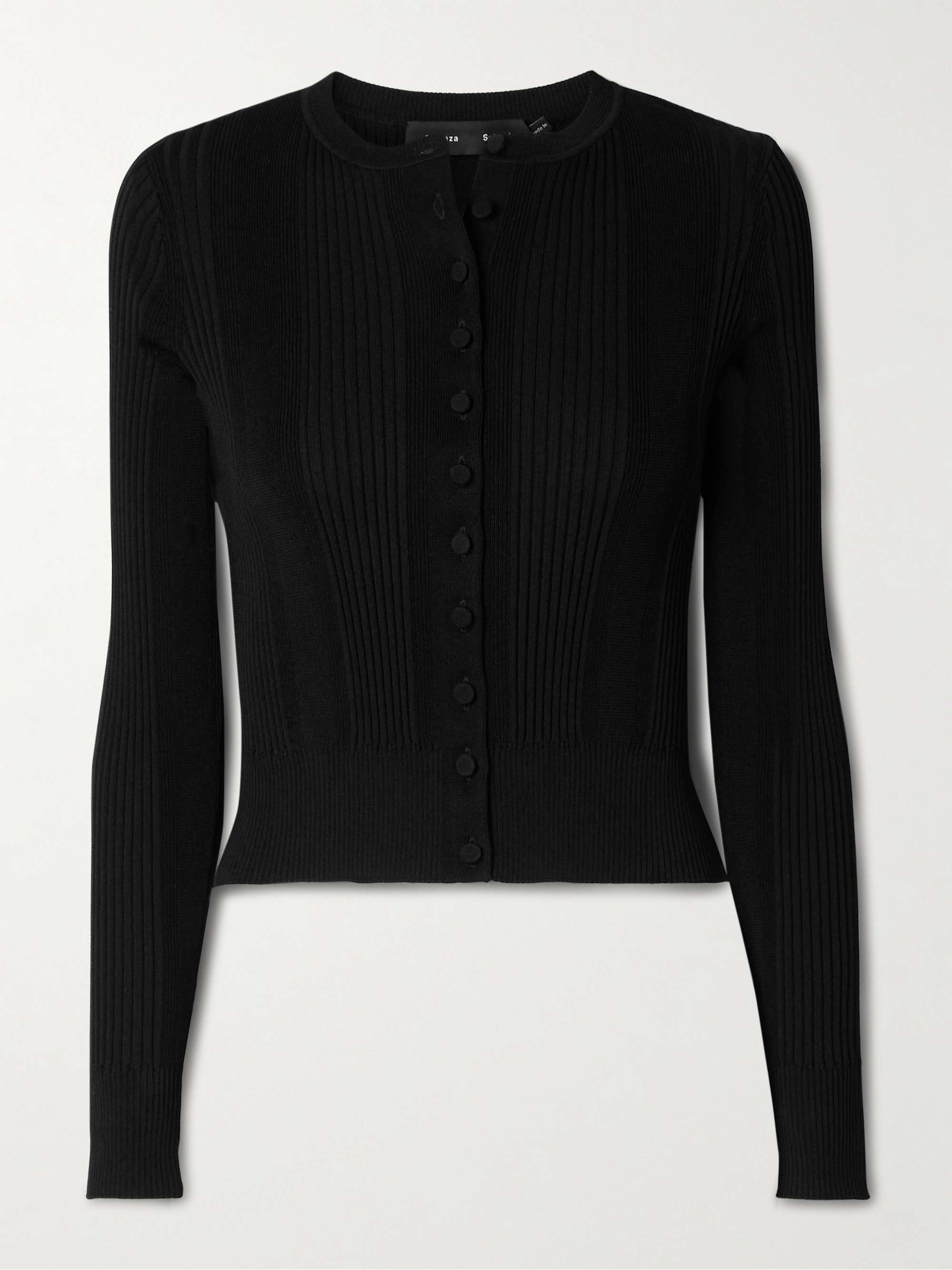 Currin ribbed-knit cardigan view