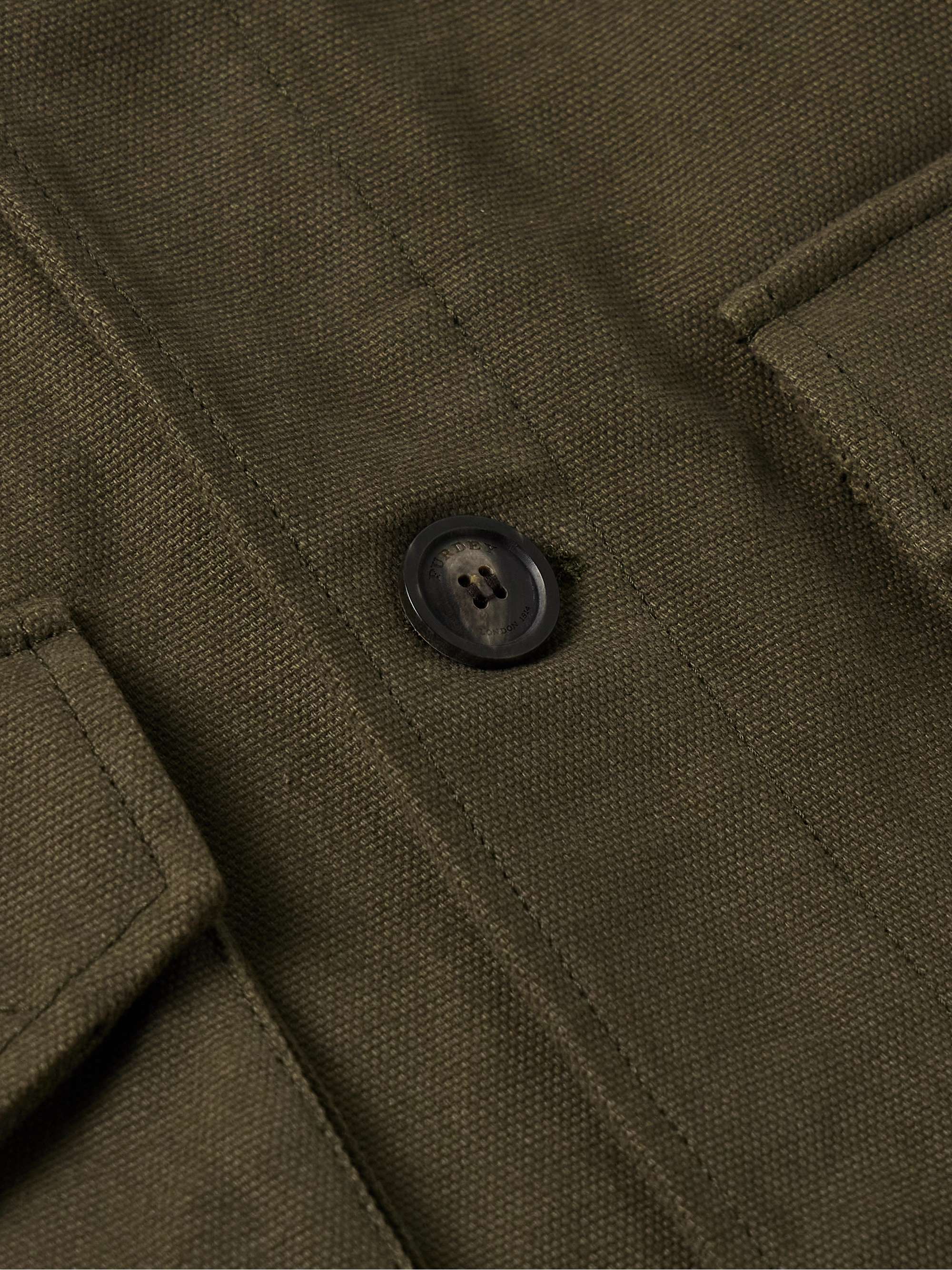 Corduroy-Trimmed Cotton-Canvas Jacket view