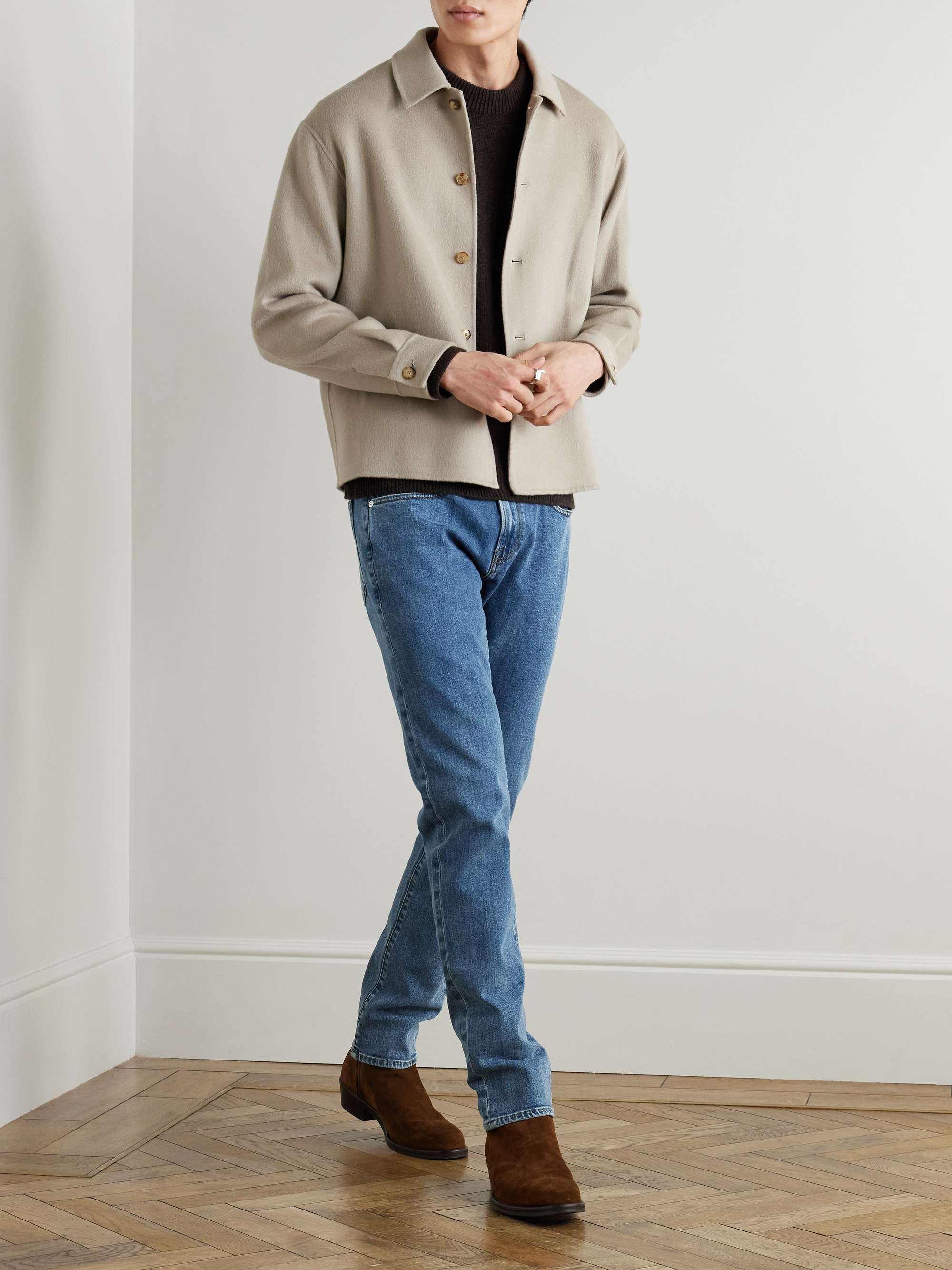 L'Homme Slim-Fit Straight-Leg Jeans view