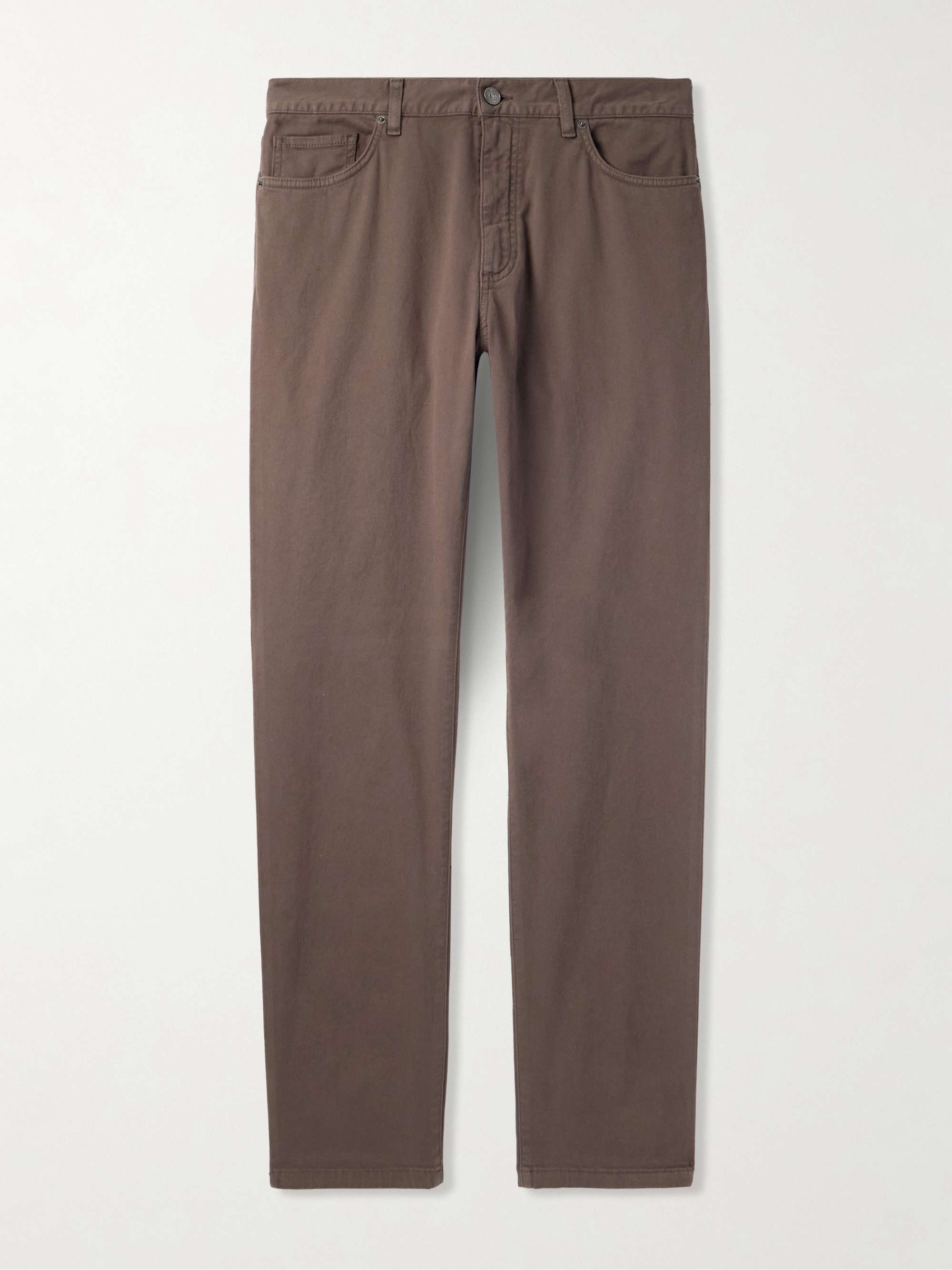 City Slim-Fit Garment-Dyed Jeans view